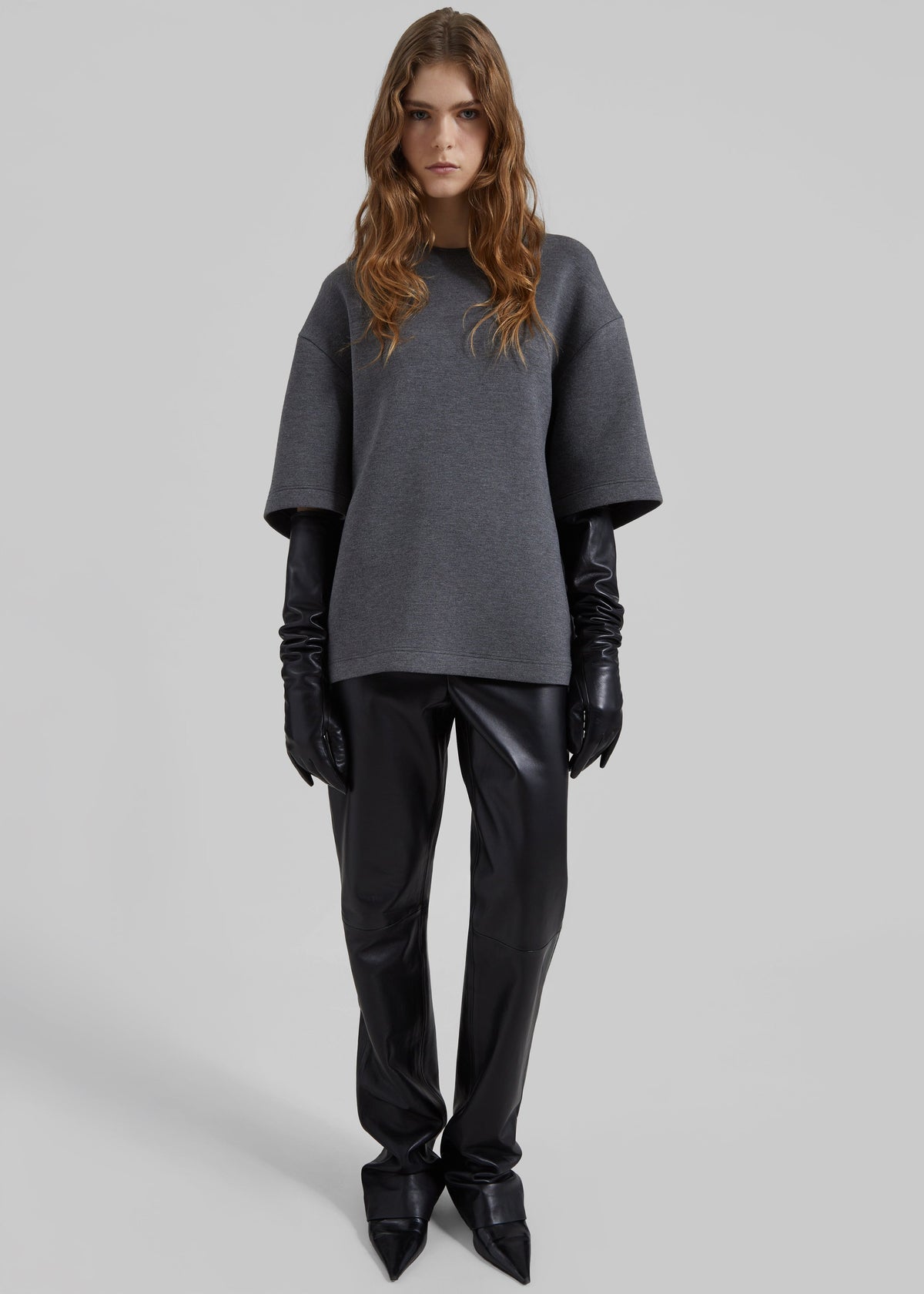 Delancey Neoprene Tee - Dark Grey - 2