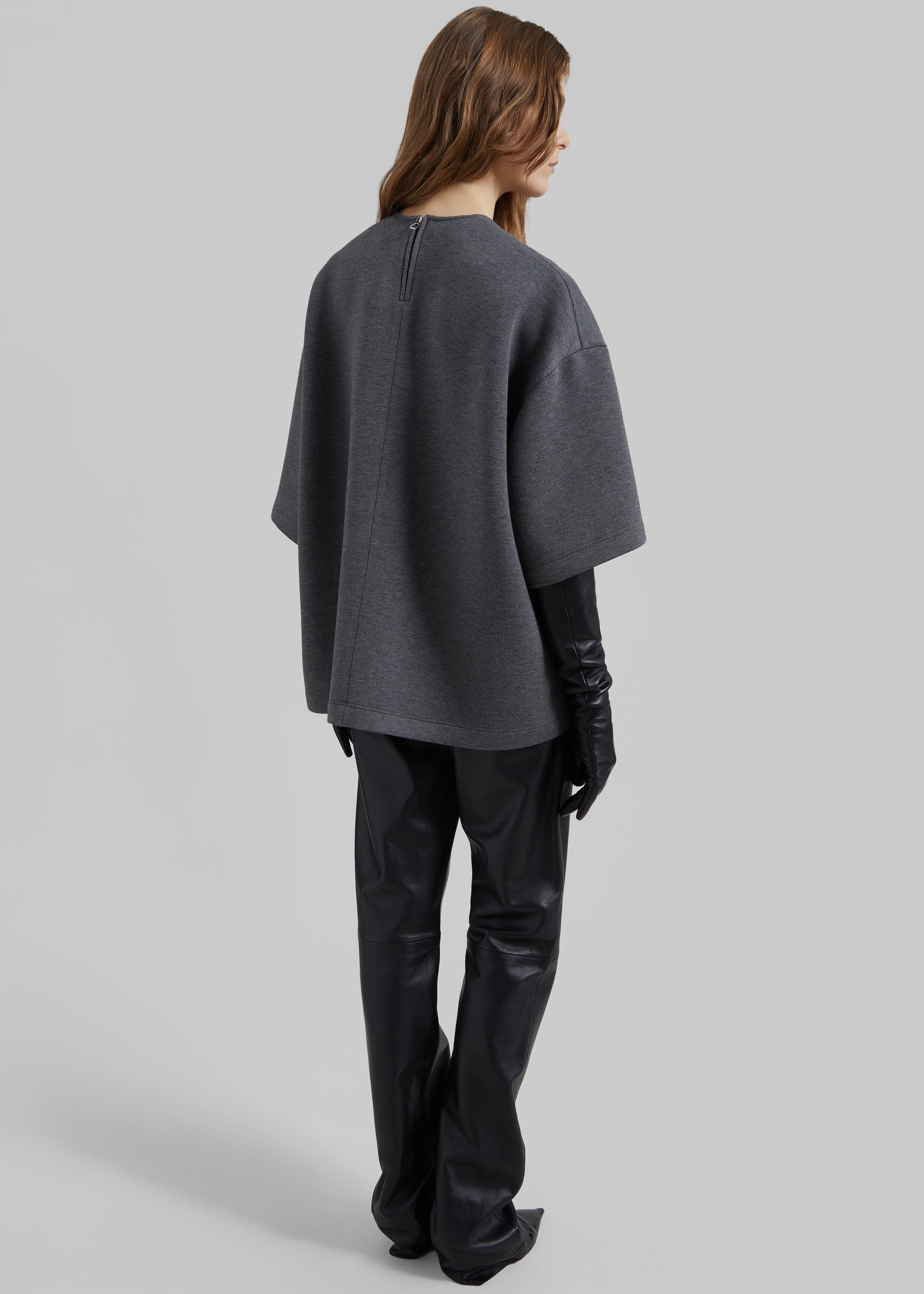 Delancey Neoprene Tee - Dark Grey - 6