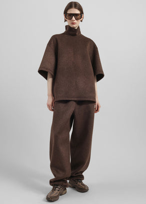 Delancey Wool Joggers - Brown Melange