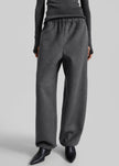 Delancey Wool Joggers - Dark Grey Melange