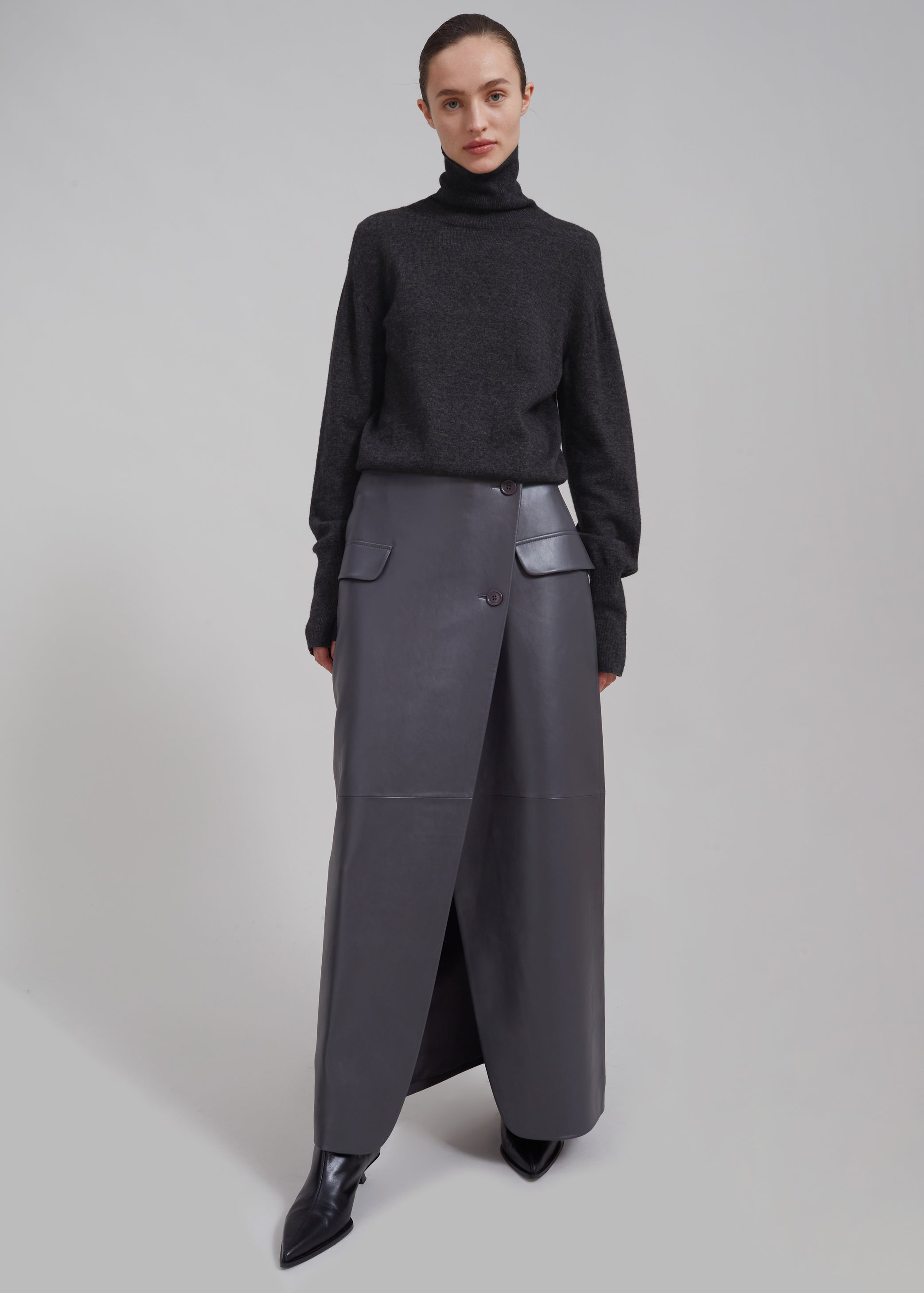 Shop the look image for Delia Wool Turtleneck - Charcoal
