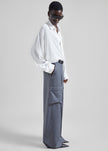 Delian Cargo Pants - Grey Melange