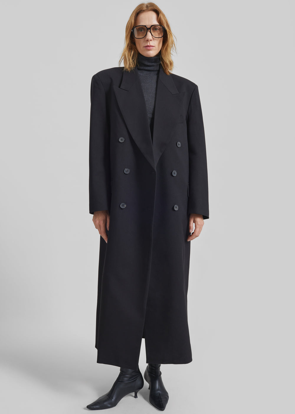 Delphina Long Coat - Black