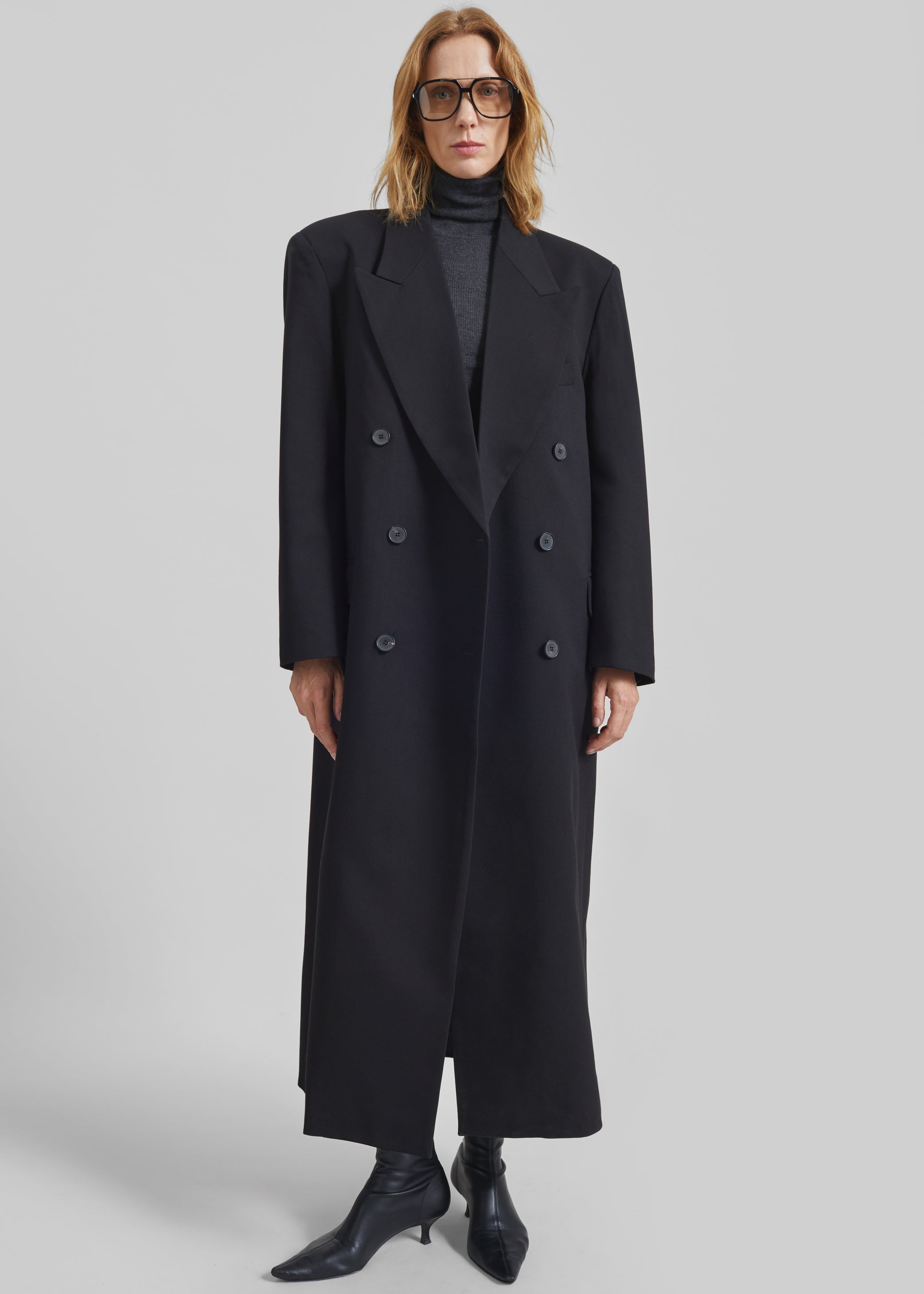 Shop the look image for Delphina Long Coat - Black