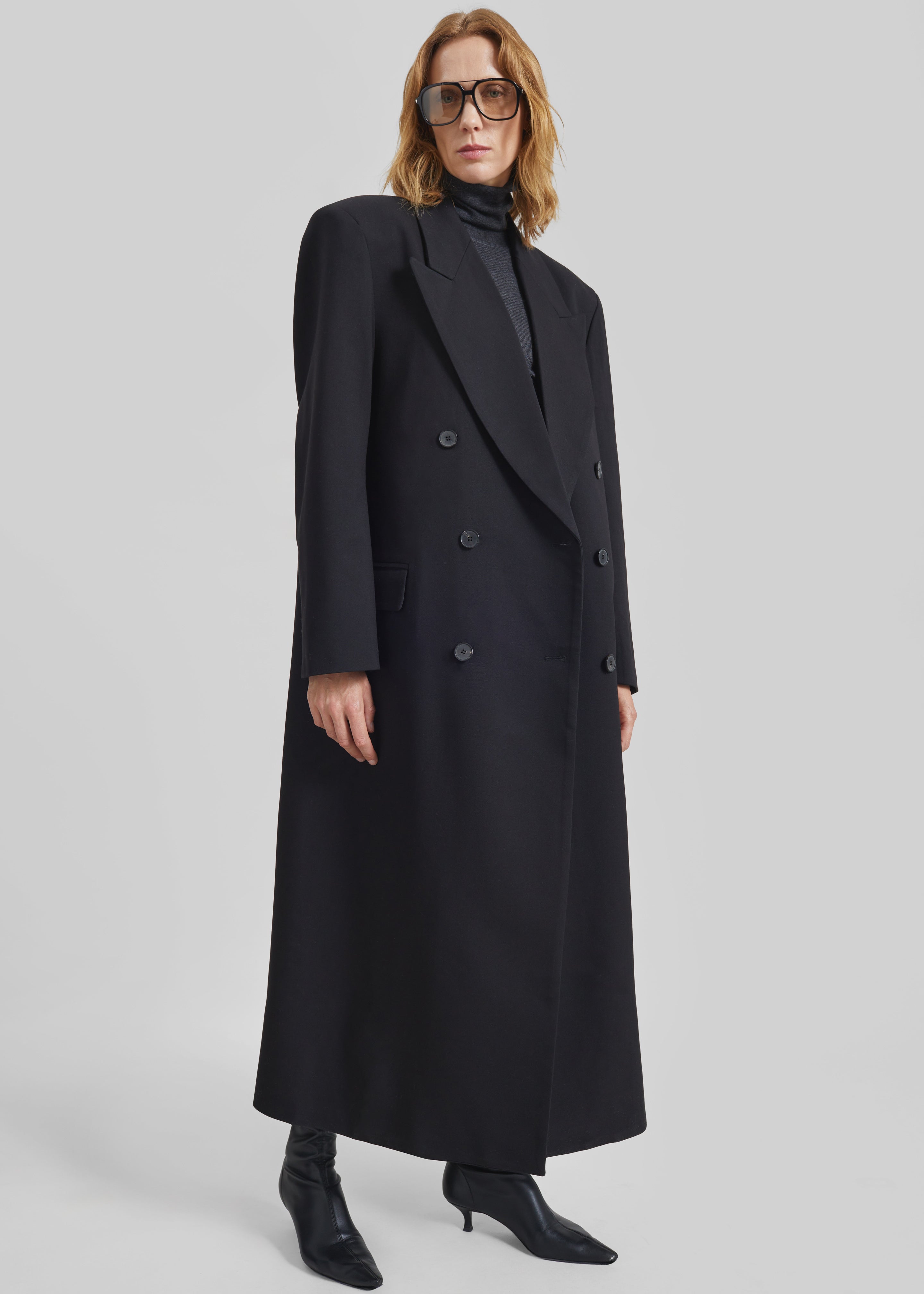 Delphina Long Coat - Black – The Frankie Shop Europe