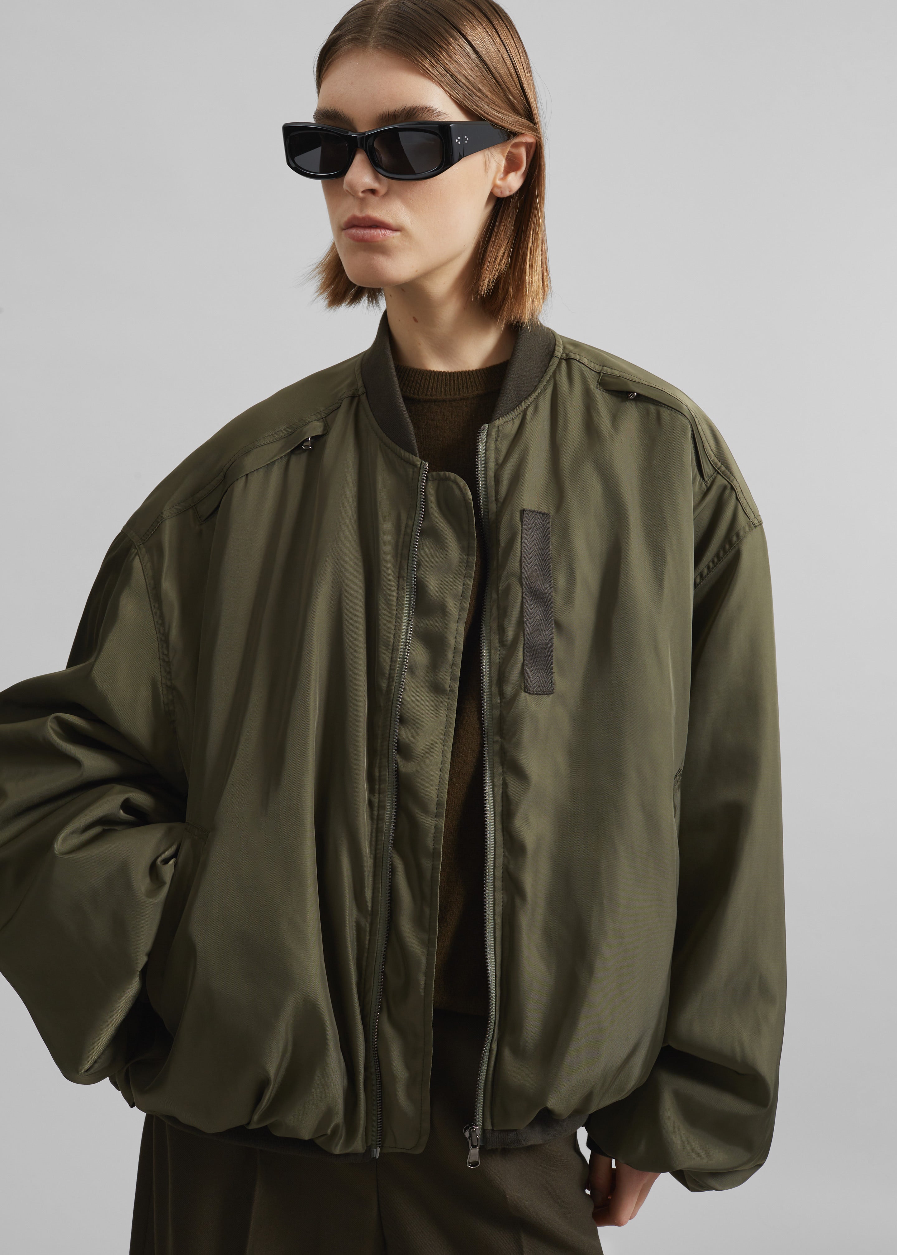 Delso Bomber Jacket - Khaki - 4