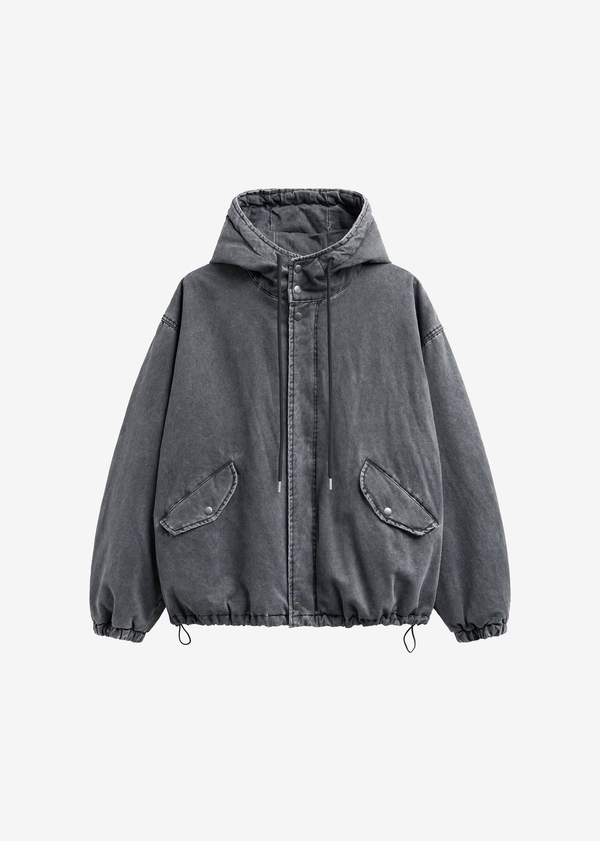 Delvin Padded Jacket - Charcoal - 9