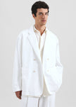 Denaye Cotton Blazer - White