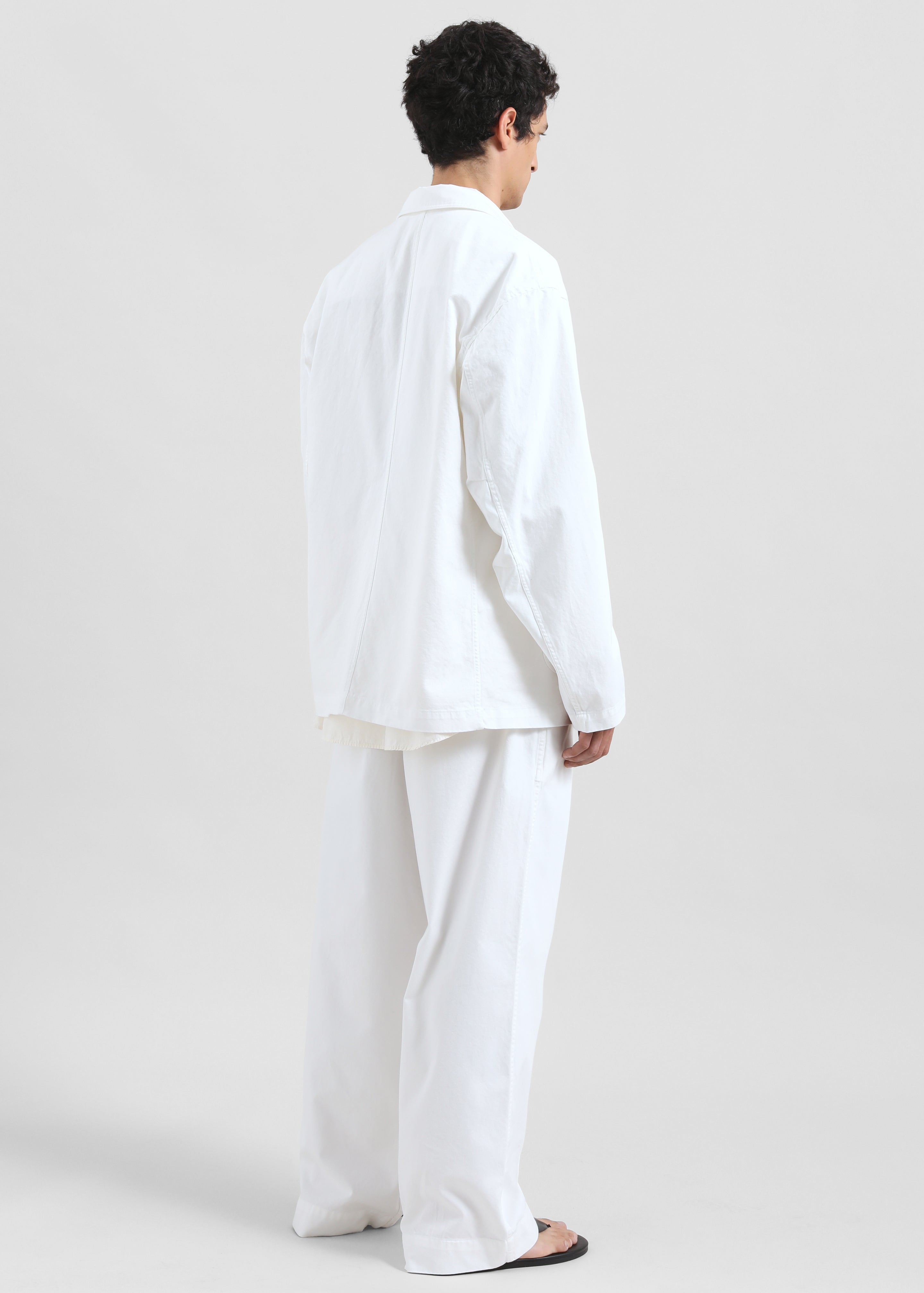 Denaye Cotton Blazer - White - 8