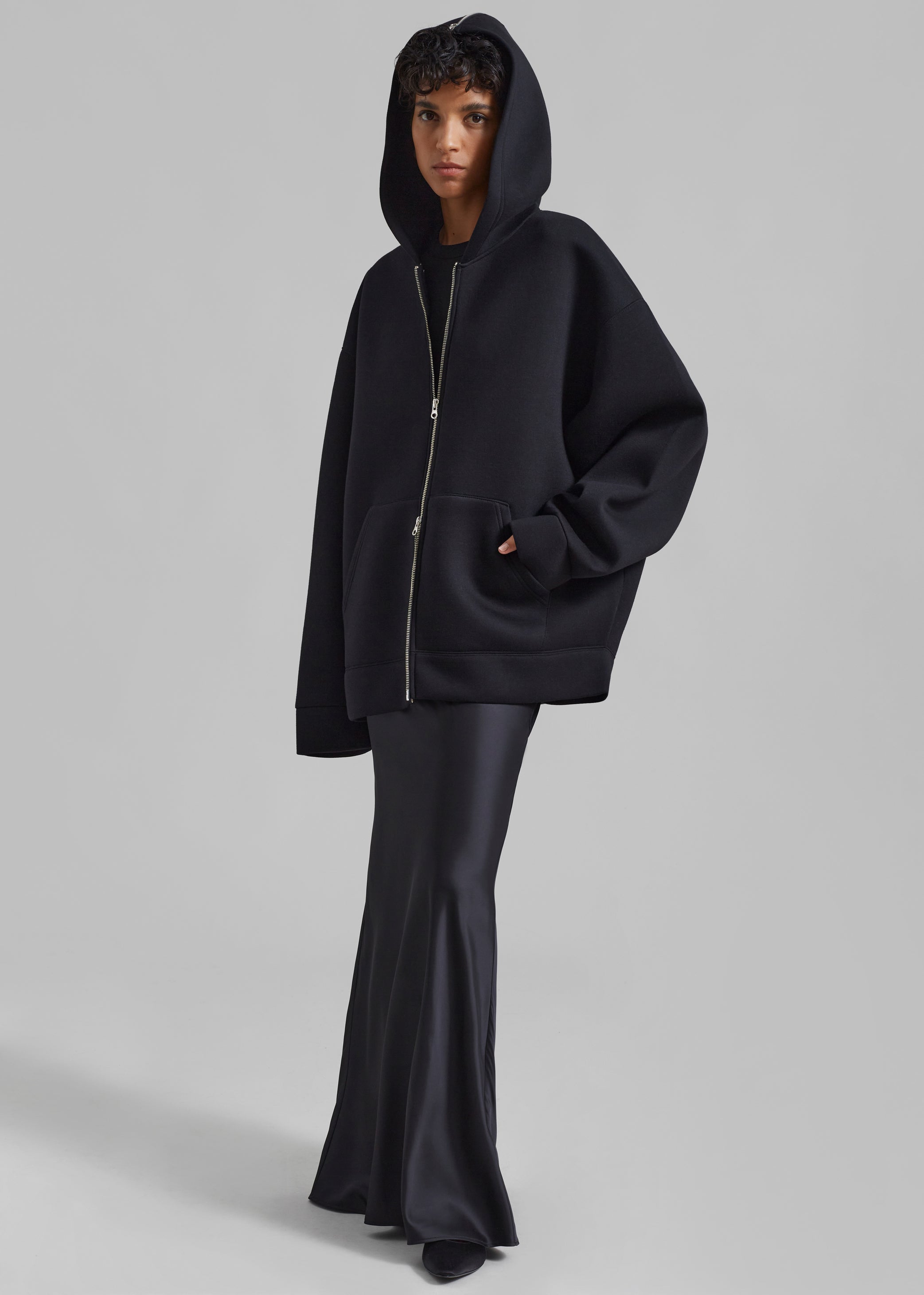 Shop the look image for Denton Oversized Hoodie - Black