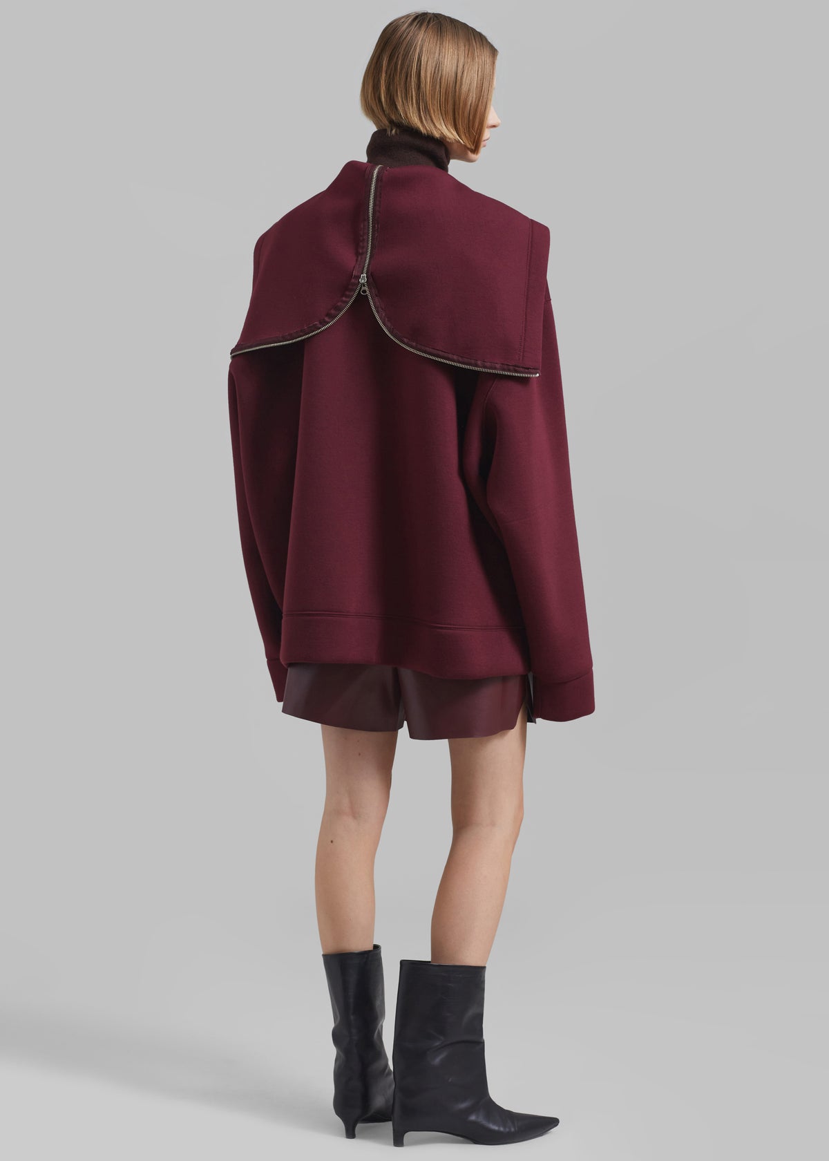 Denton Oversized Hoodie - Burgundy - 8