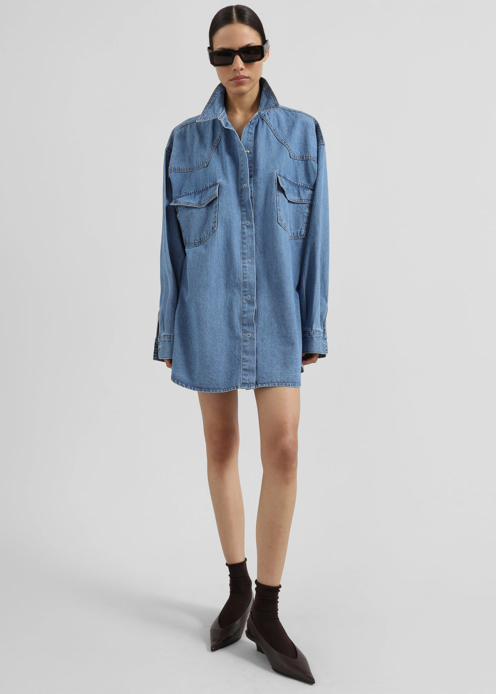 Desona Denim Shirt - Medium Wash