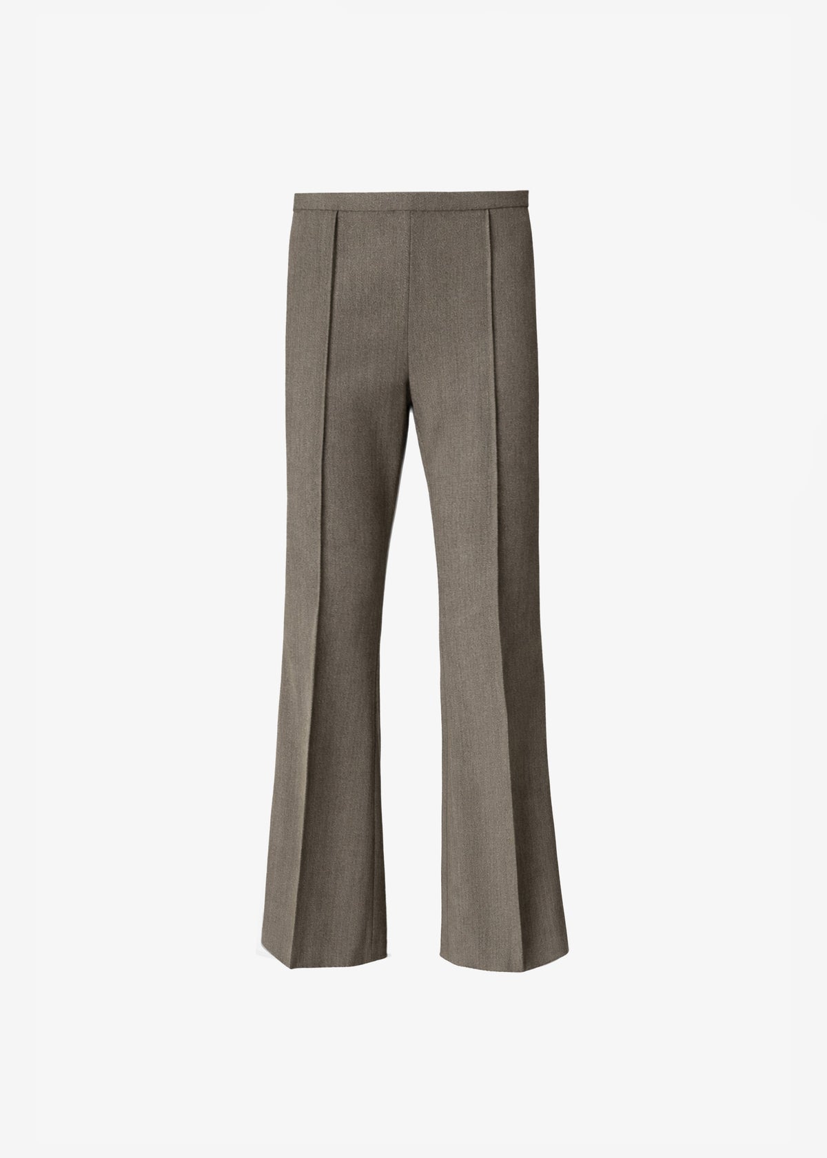 Dessa Wool Flared Pants - Beige Melange - 7