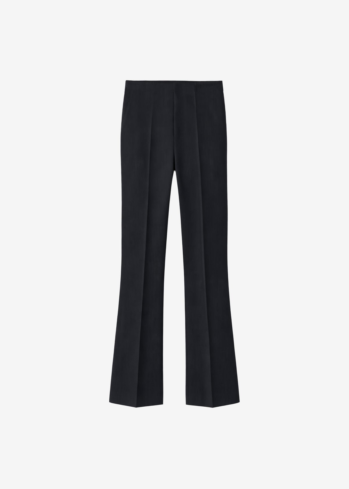 Dessa Flared Pants - Black/White Pinstripe - 6