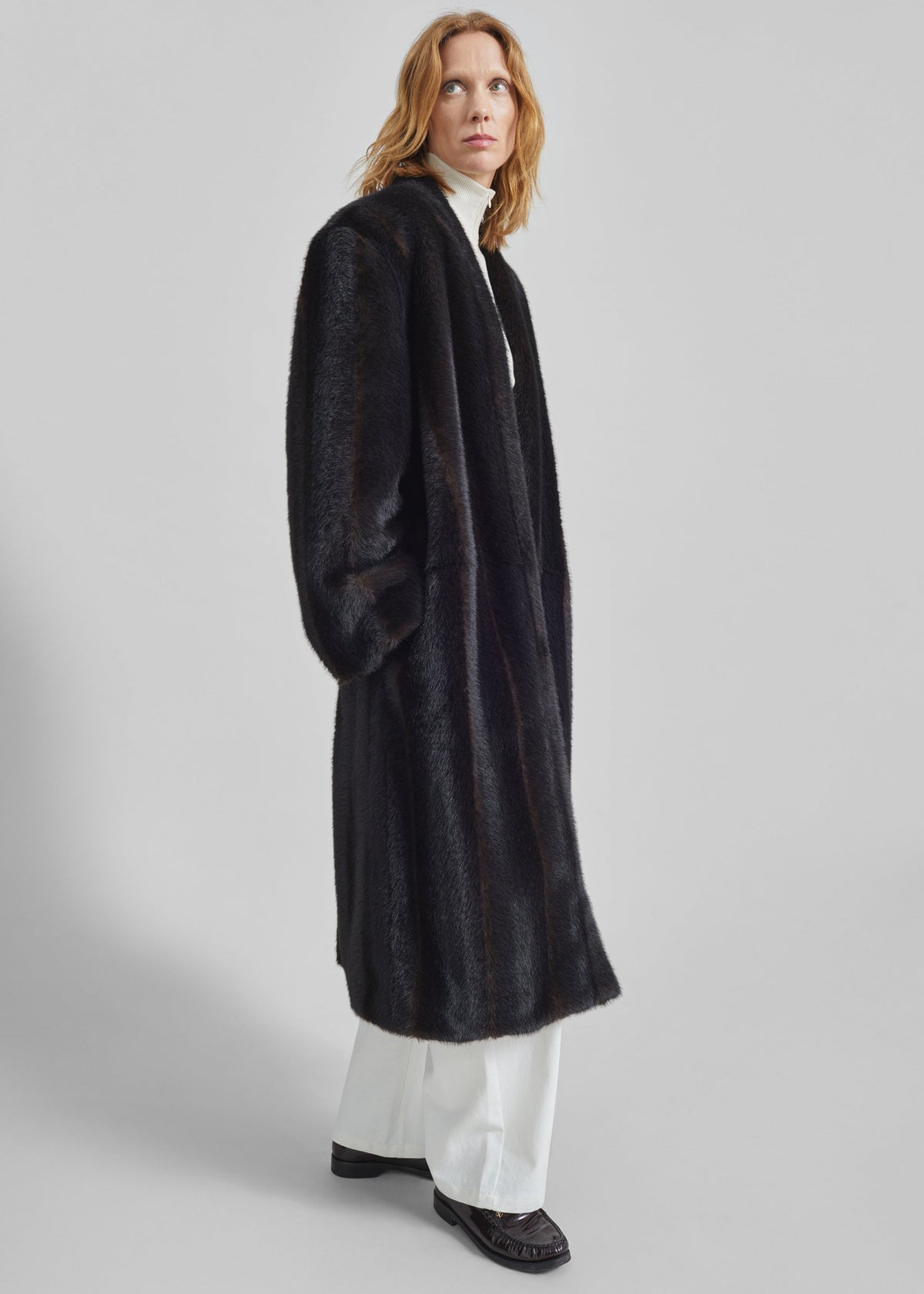 Destiny Padded Faux Fur Coat - Brown - 6