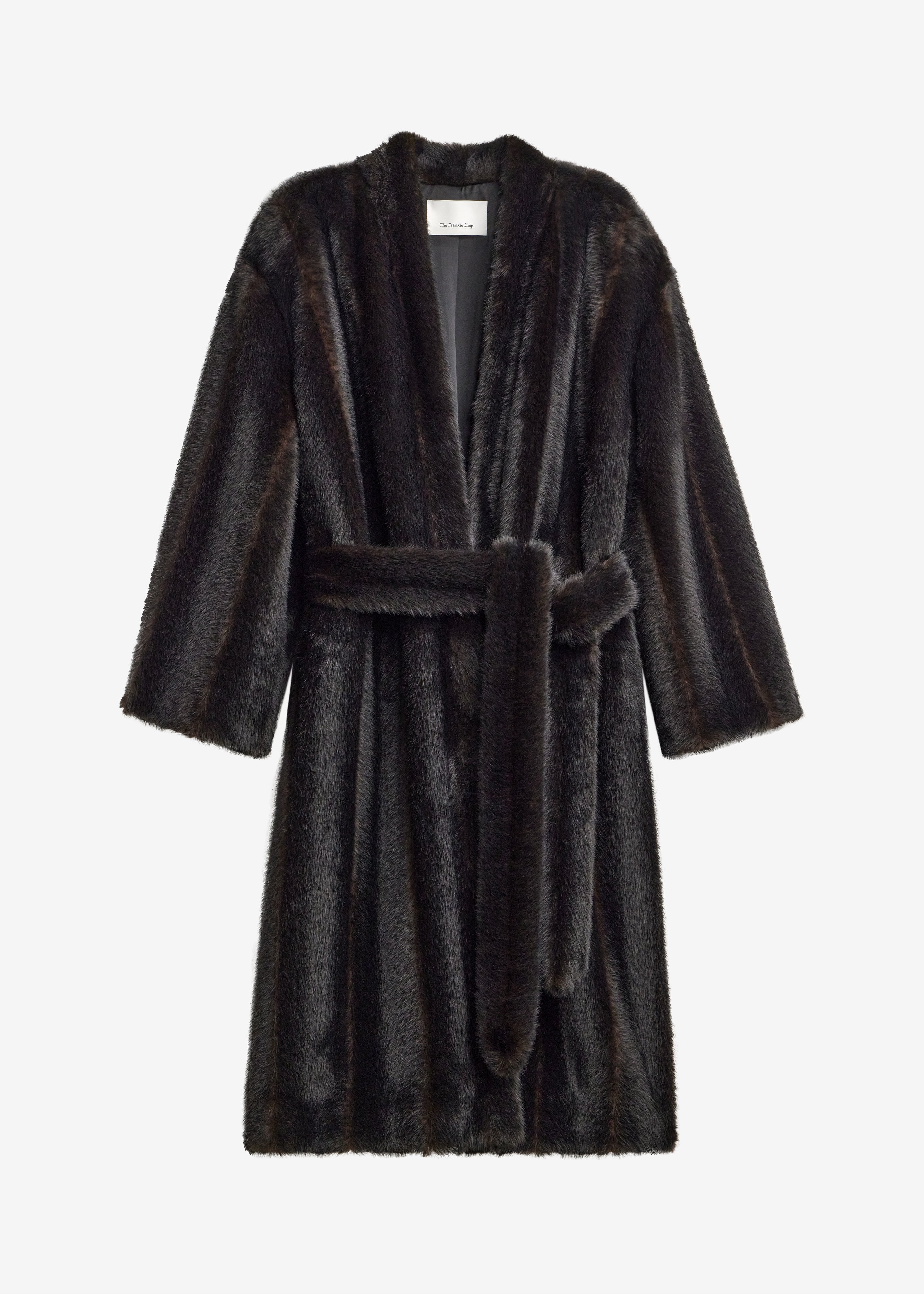 Destiny Padded Faux Fur Coat - Brown - 10