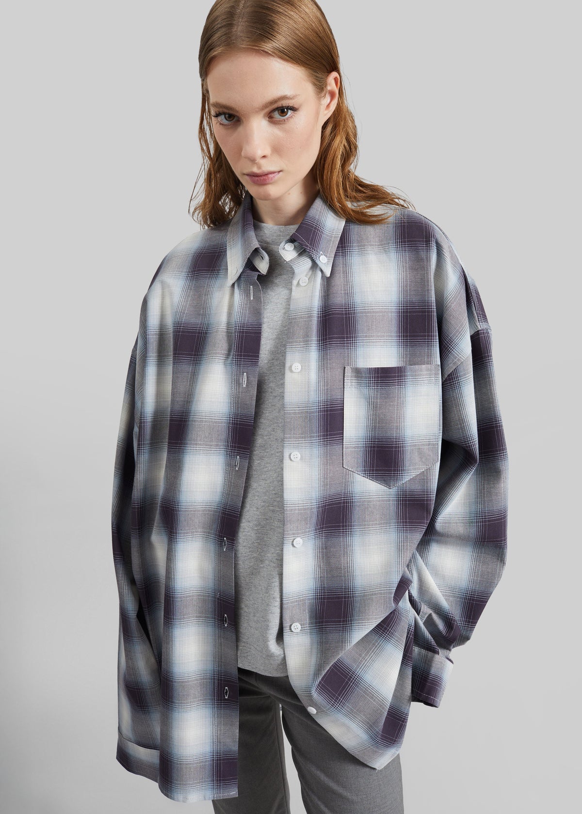 Devv Shirt - Checked Blue - 1