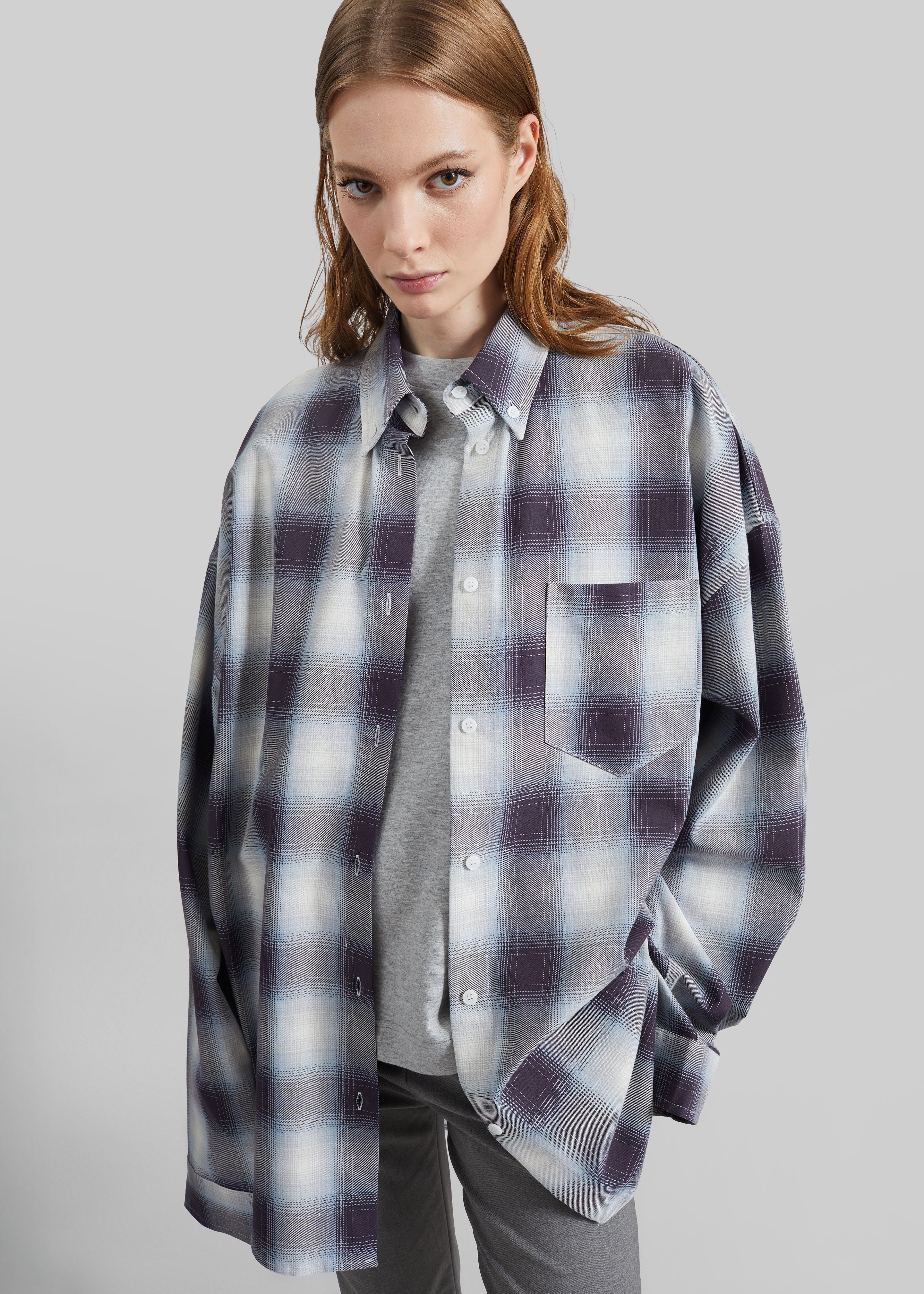 Devv Shirt - Checked Blue - 1