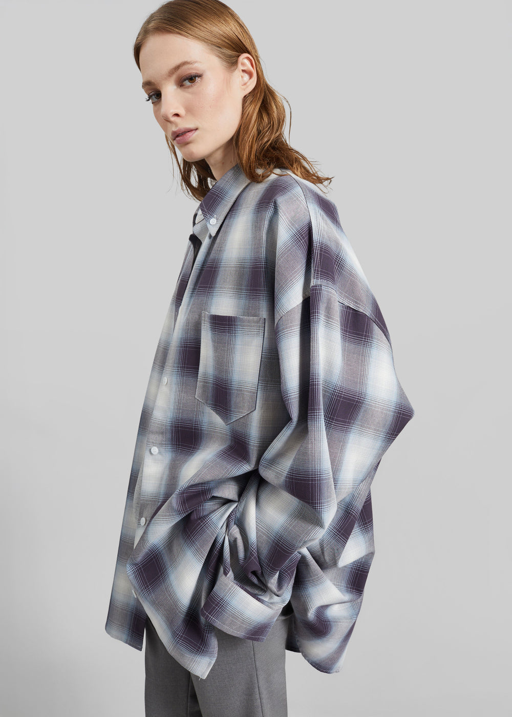 Devv Shirt - Checked Blue - 1