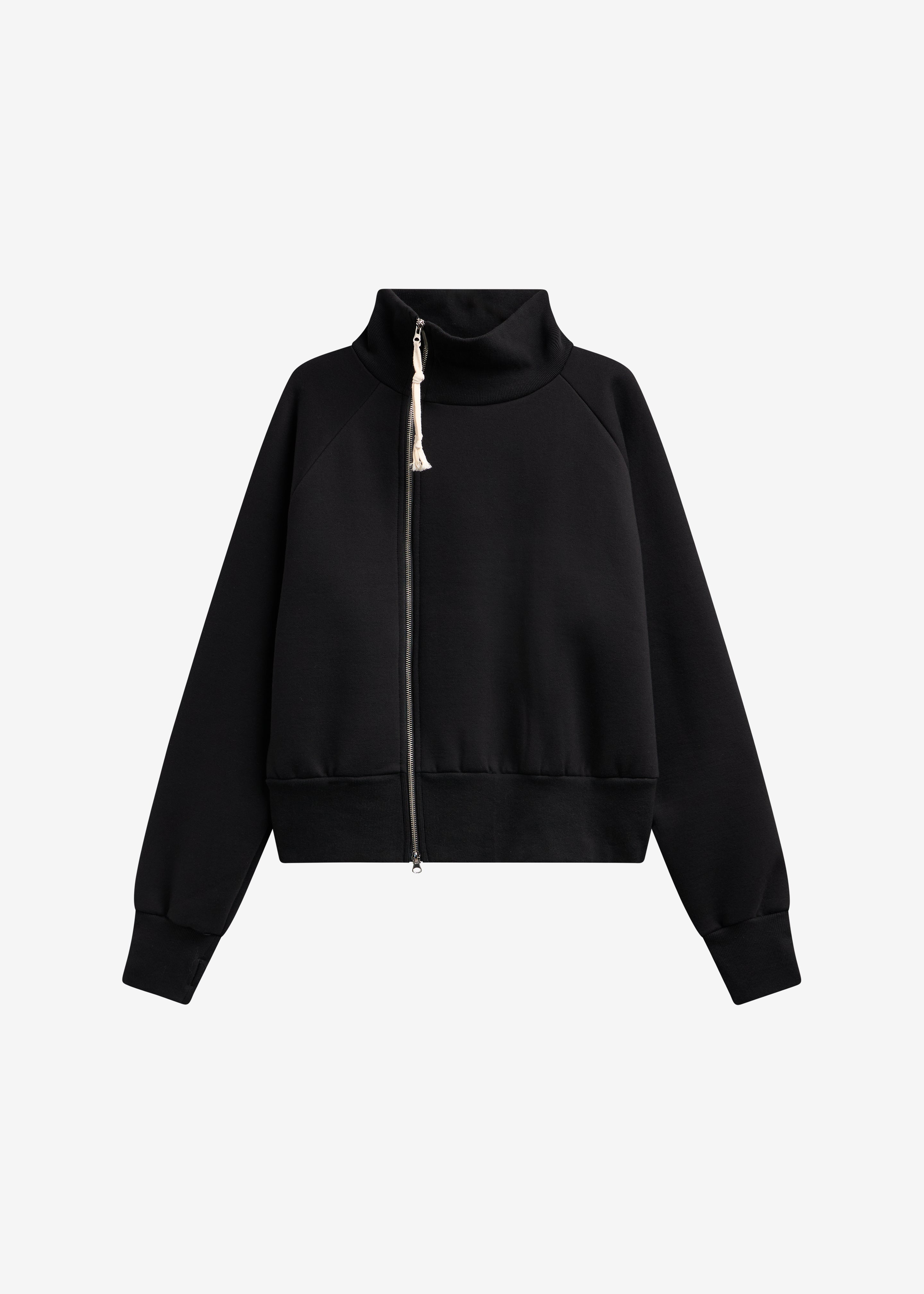 Dexter Off-Center Zip Jacket - Black - 9