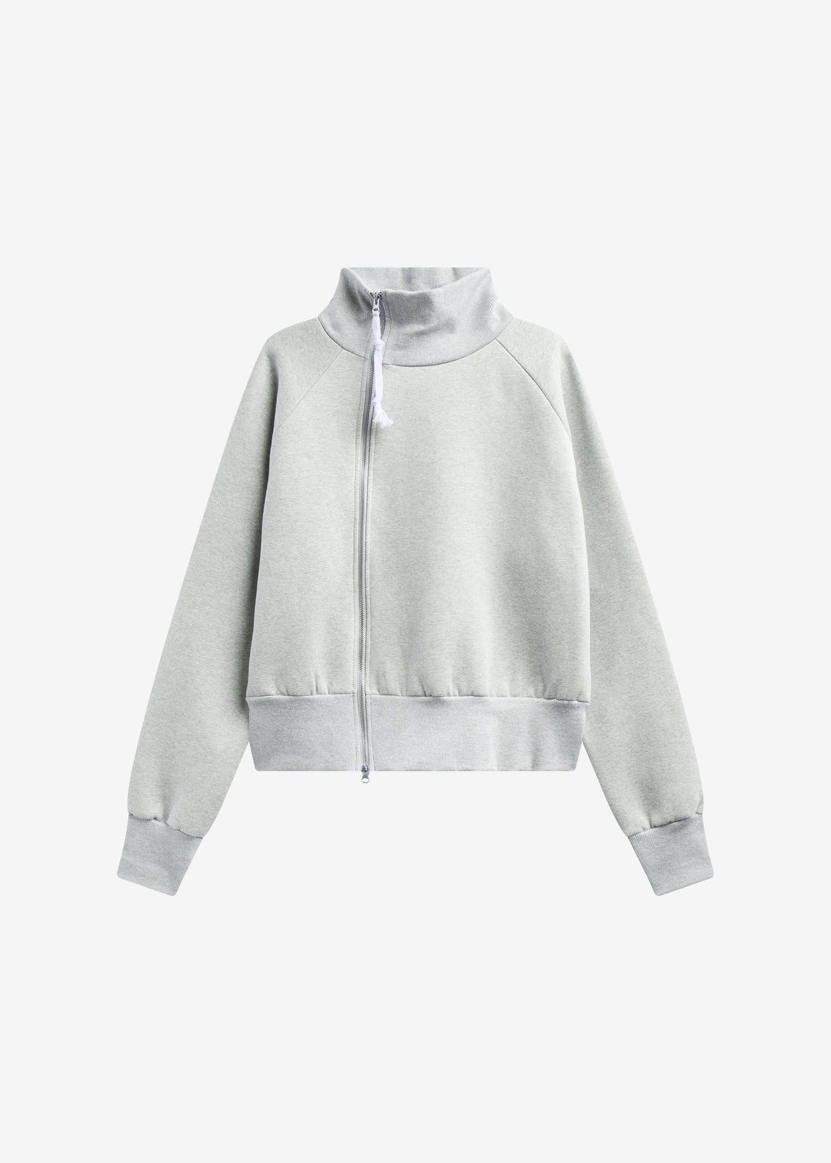 Dexter Off-Center Zip Jacket - Grey - 7