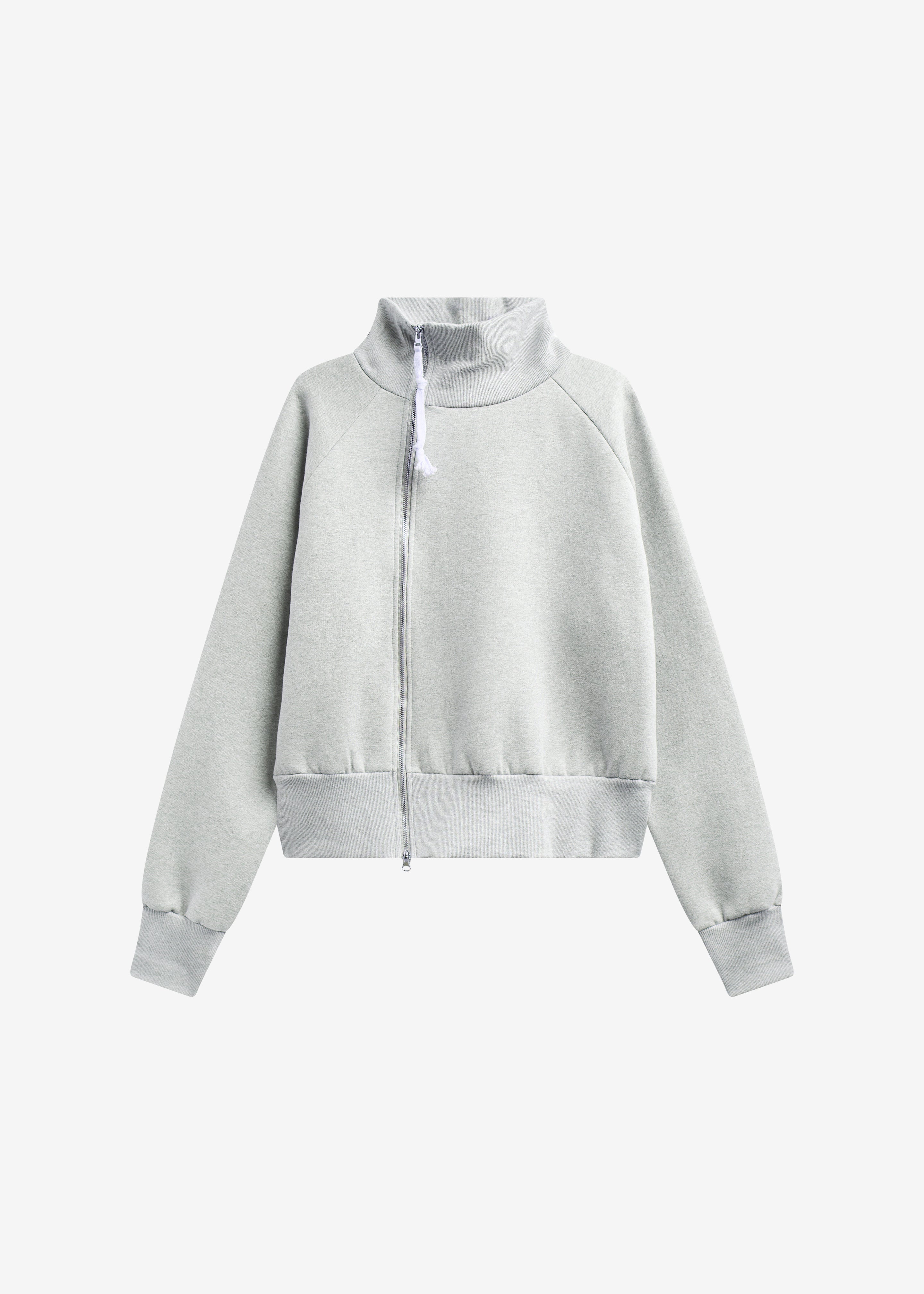Dexter Off-Center Zip Jacket - Grey - 7