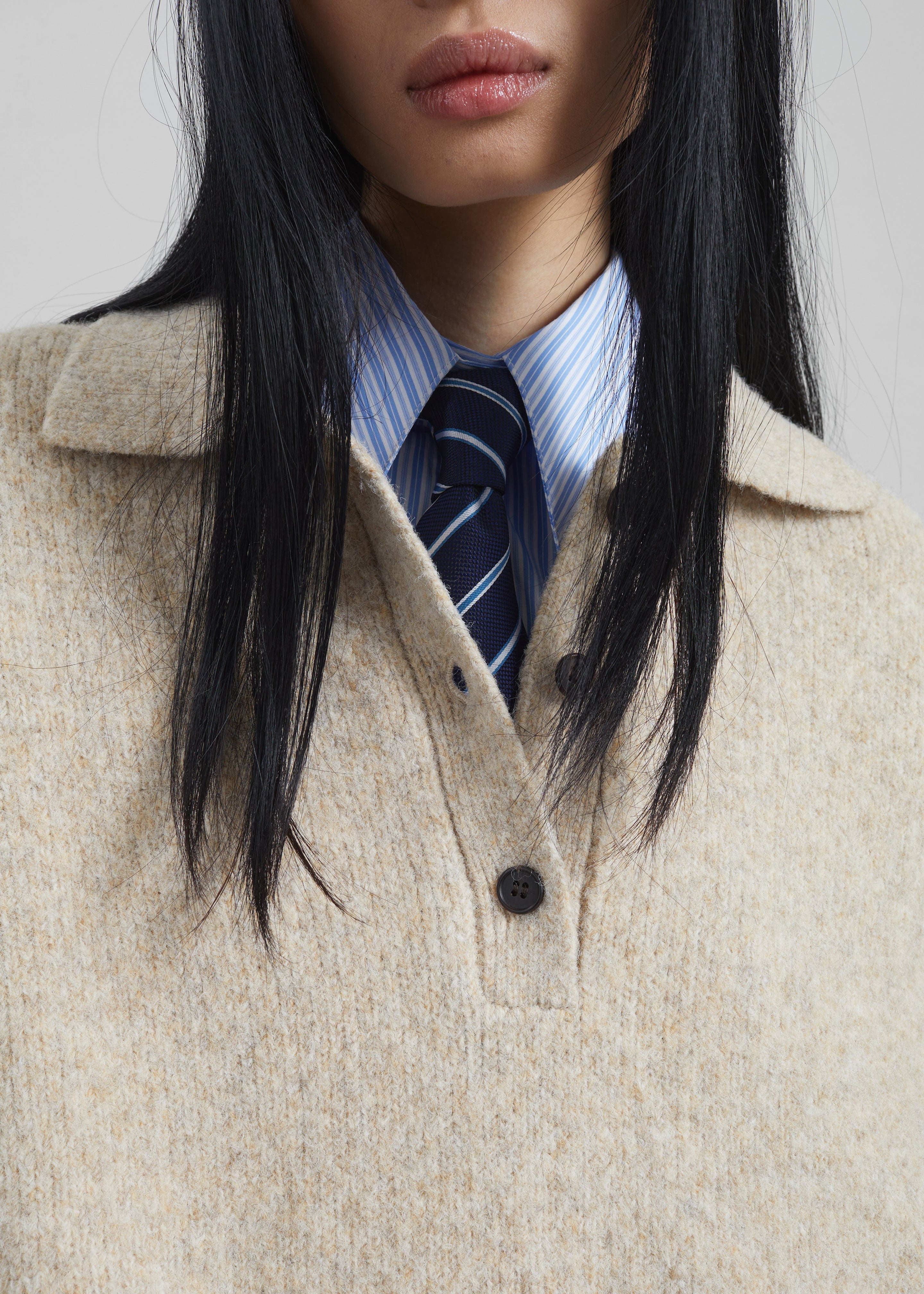 Dienne Polo Sweater - Beige - 3