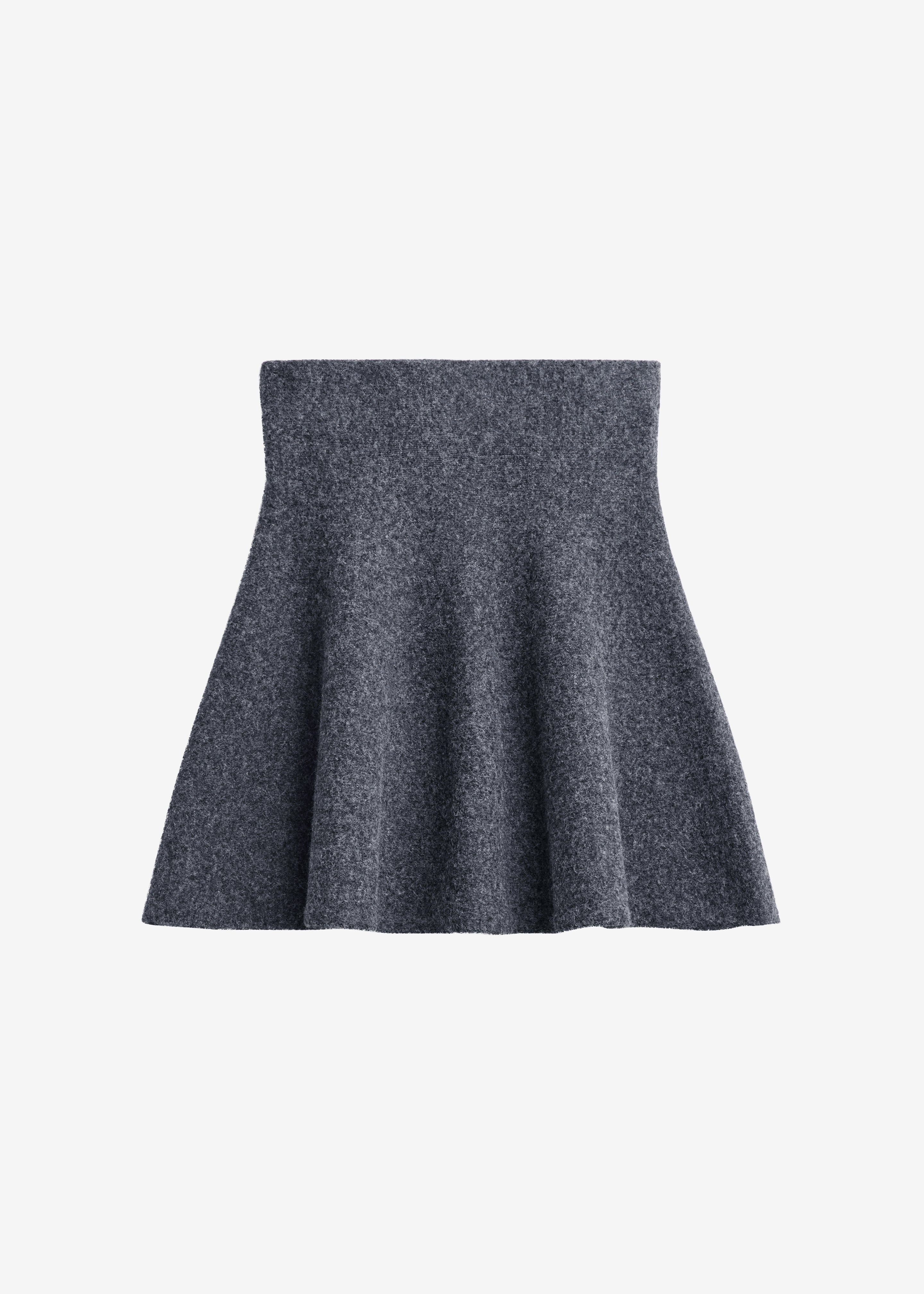 Dienne Knit Mini Skirt - Grey - 8