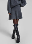 Dienne Knit Mini Skirt - Grey