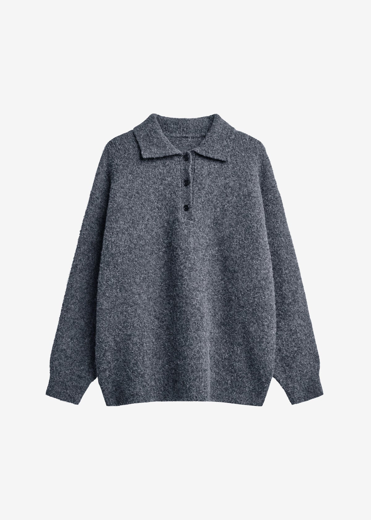 Dienne Polo Sweater - Grey - 11