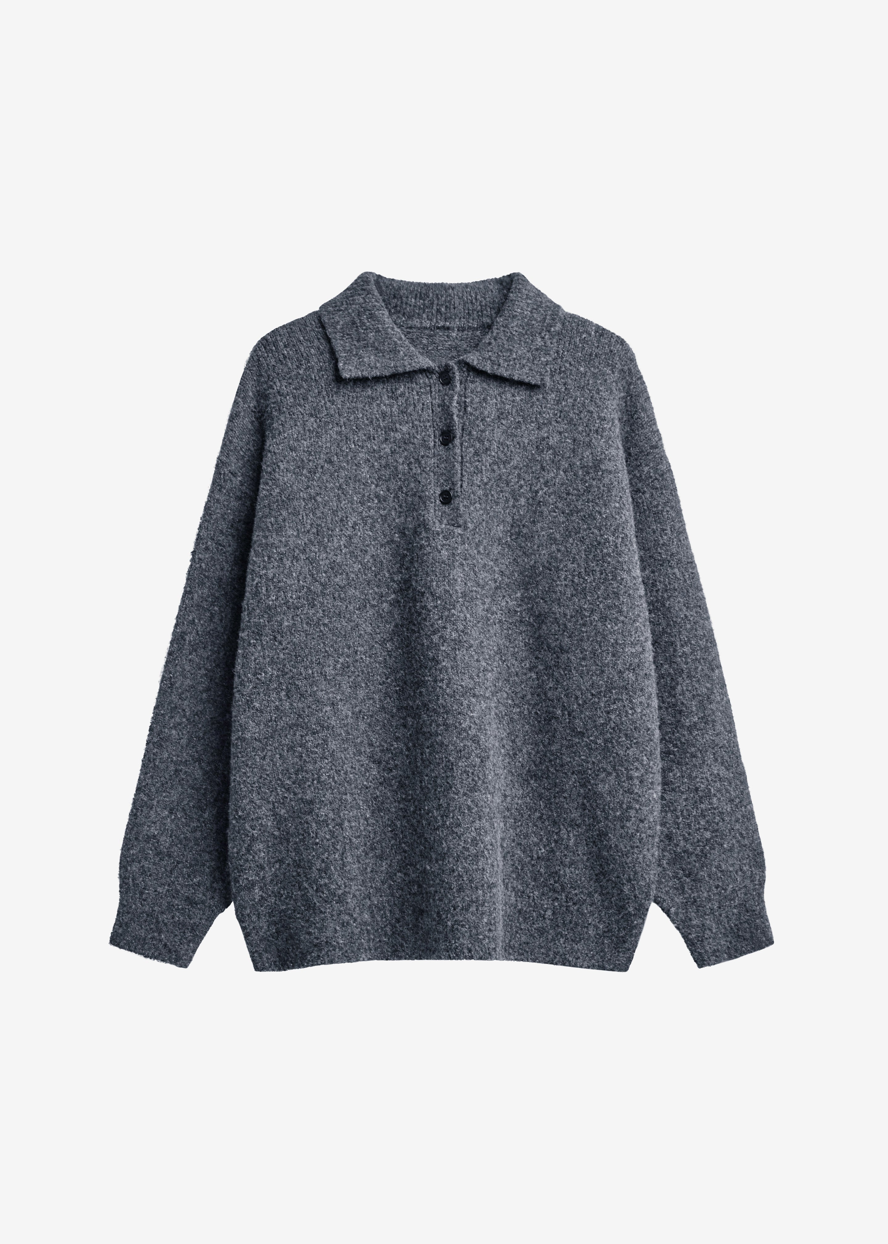 Dienne Polo Sweater - Grey - 11