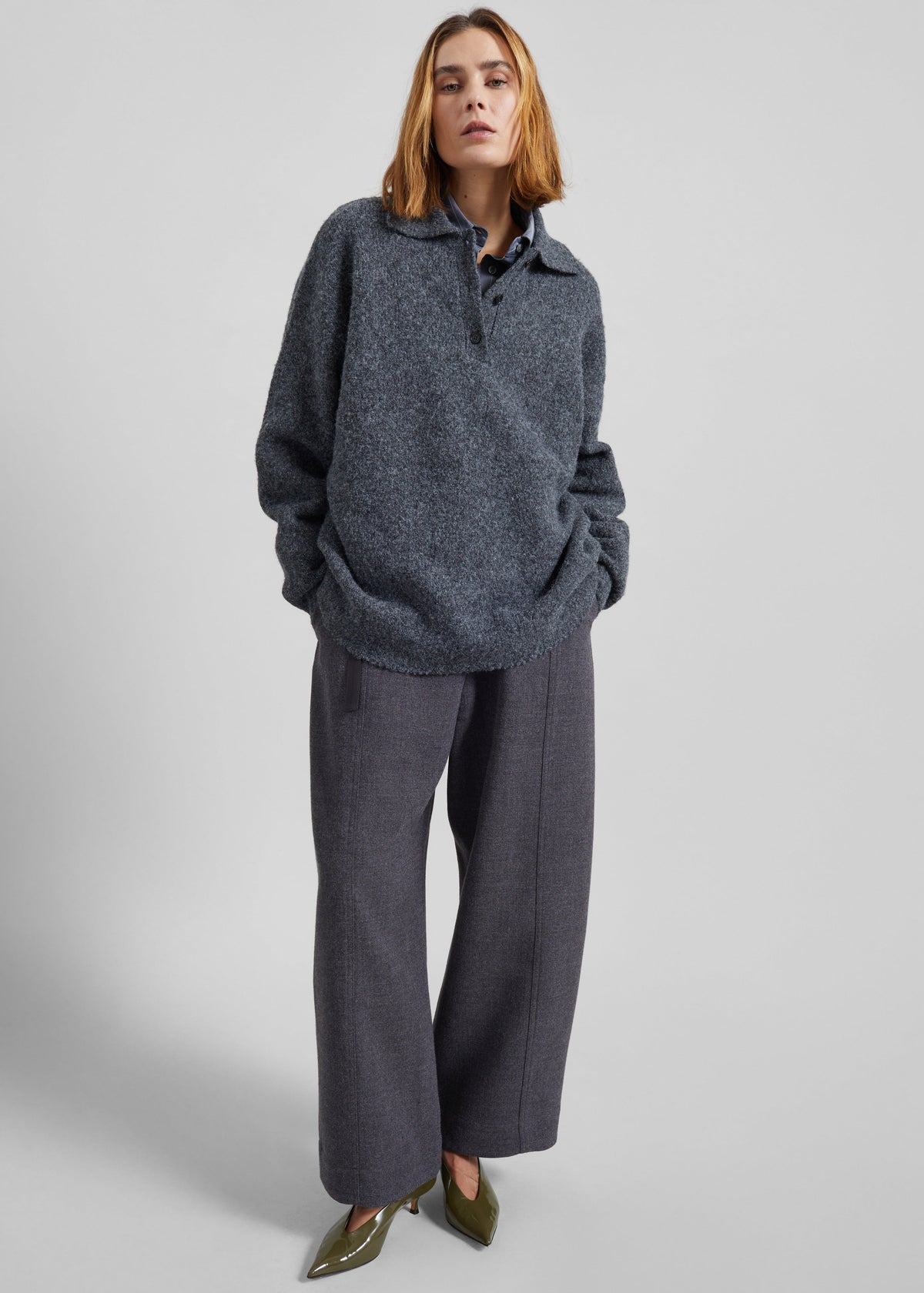 Dienne Polo Sweater - Grey - 6