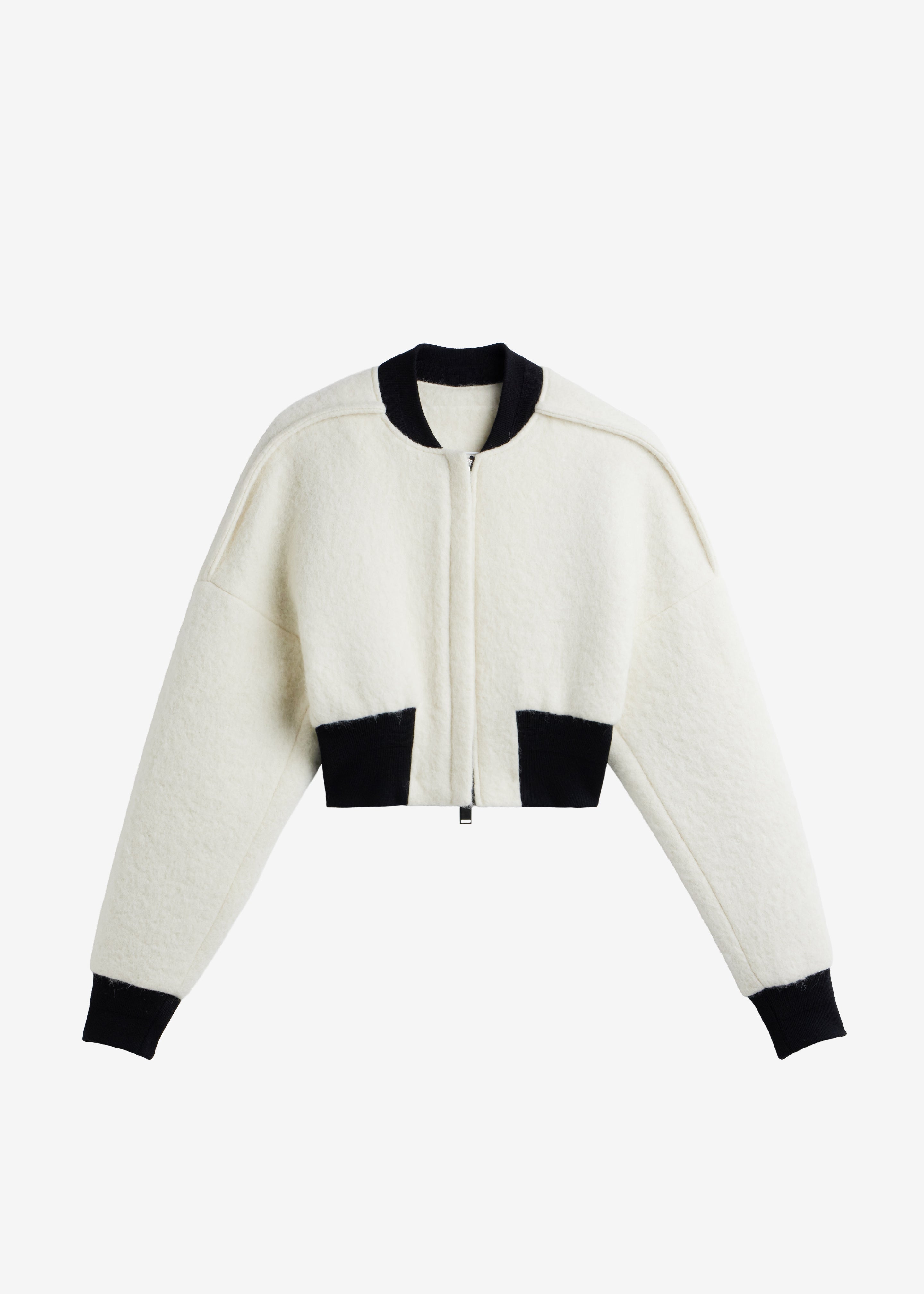 ジャケット・アウター Cropped Wool Bomber Jacket Cropped Wool Bomber Jacket - Lilac - & Other Stories US