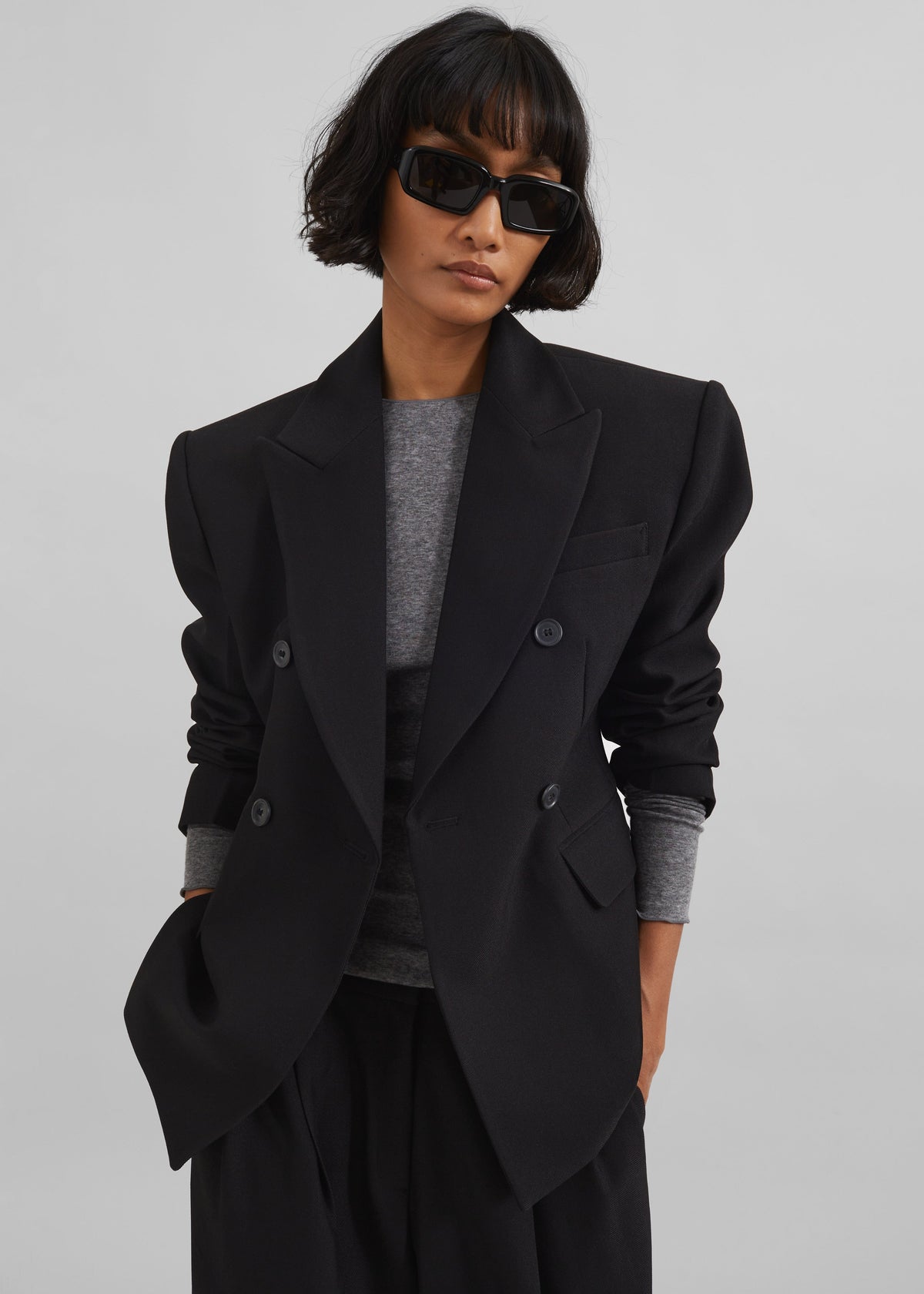 Doyer Cinched Blazer - Black - 5