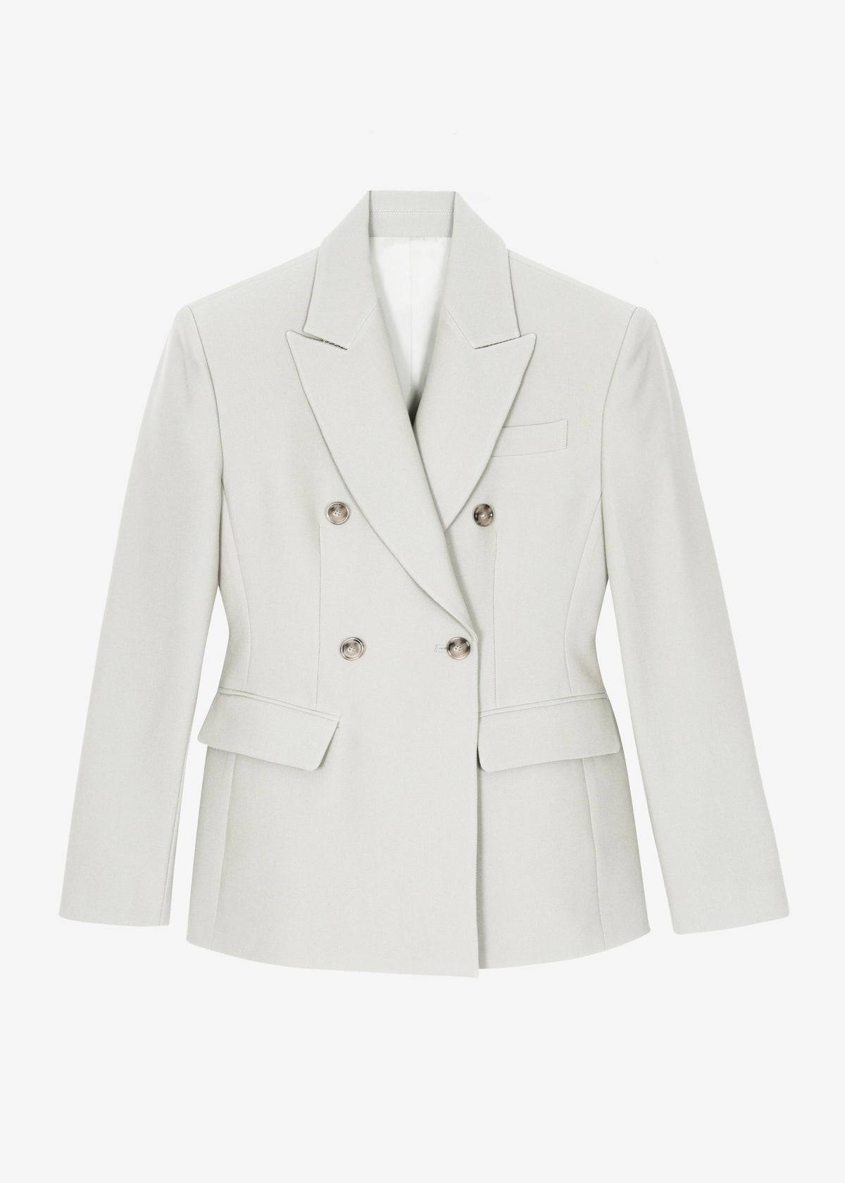 Dina Double Breasted Blazer - Cream - 7
