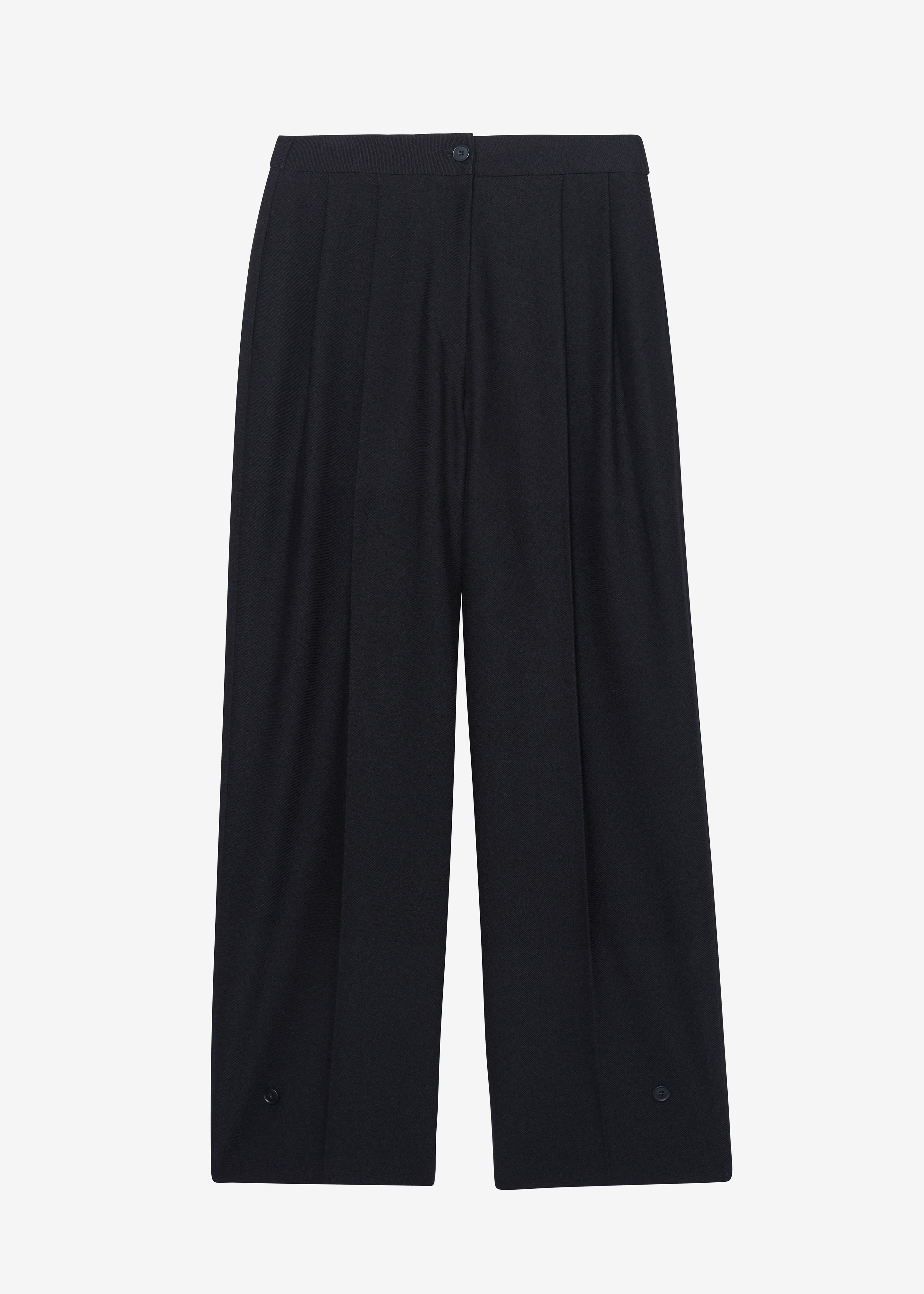 Dina Pleated Trousers - Black - 9