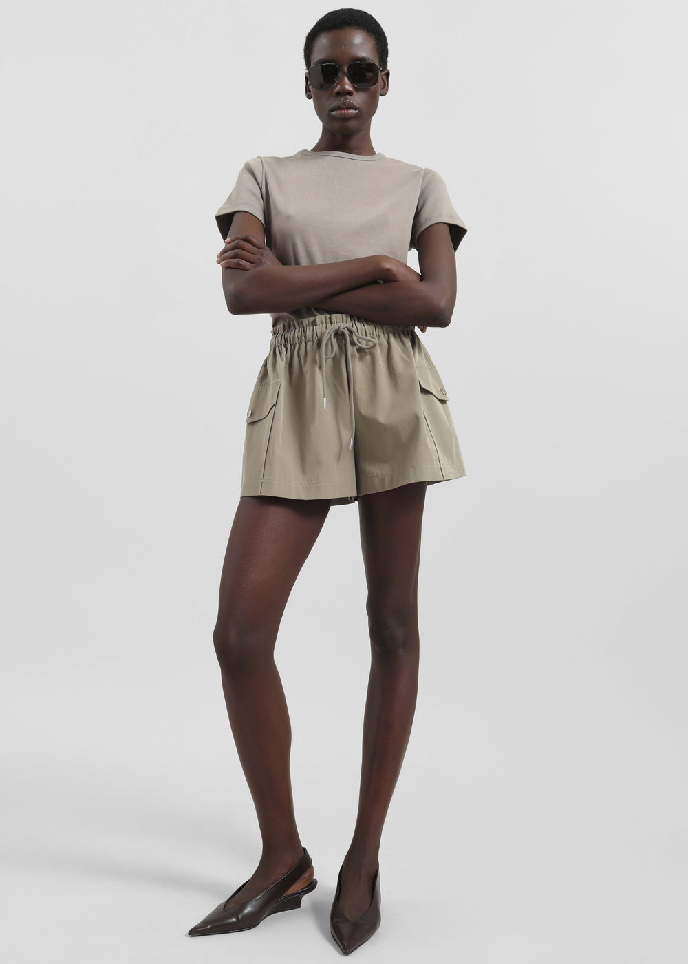 Disley Shorts - Pale Olive