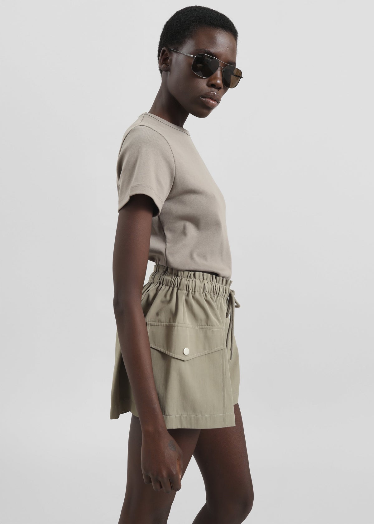 Disley Shorts - Pale Olive - 8