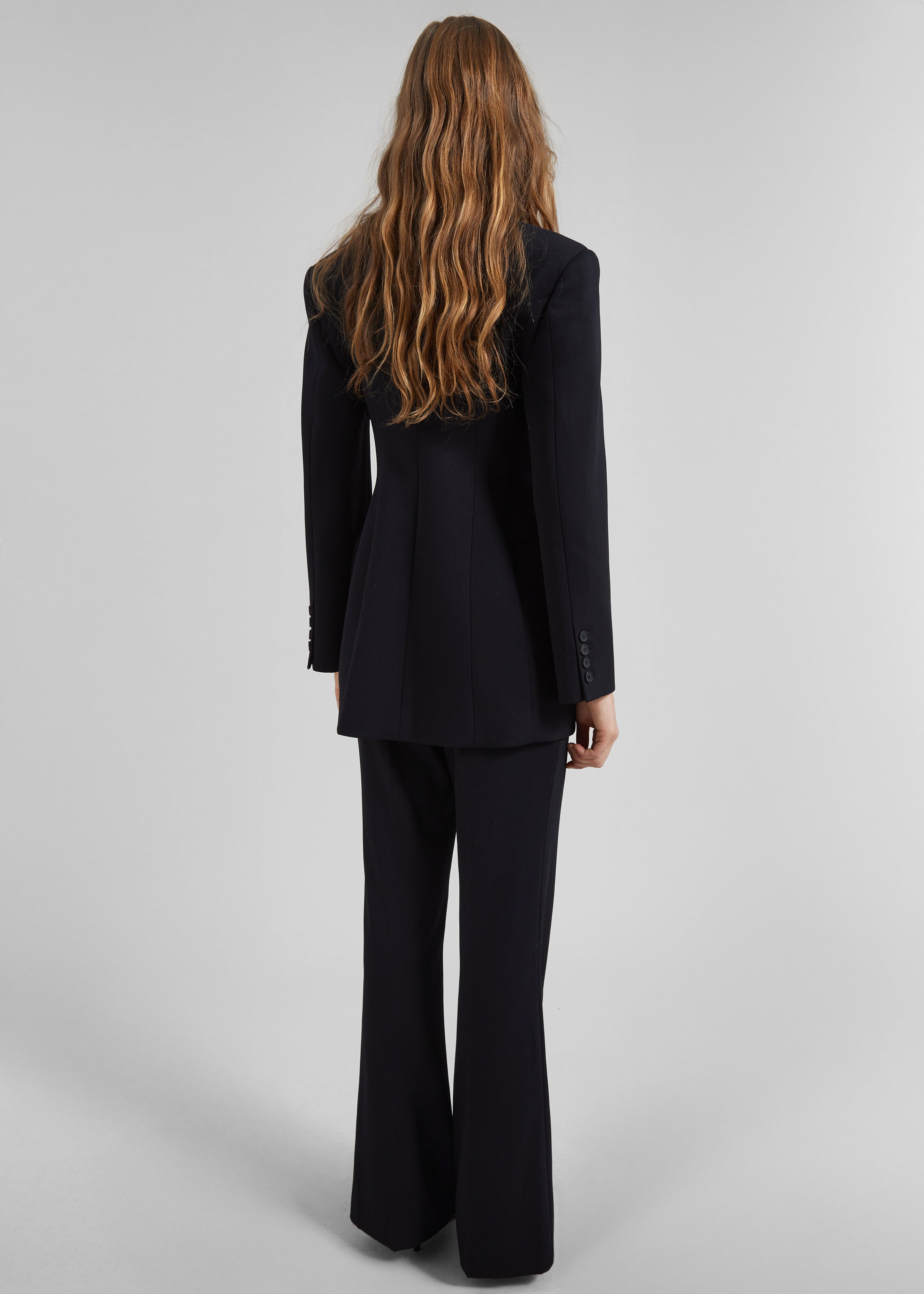 Dorotea Hourglass Smoking Blazer - Black - 7