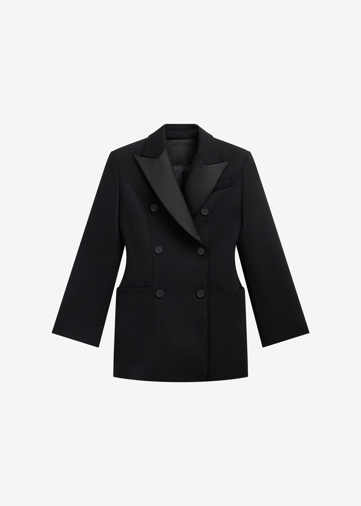 Dorotea Hourglass Smoking Blazer - Black - 8