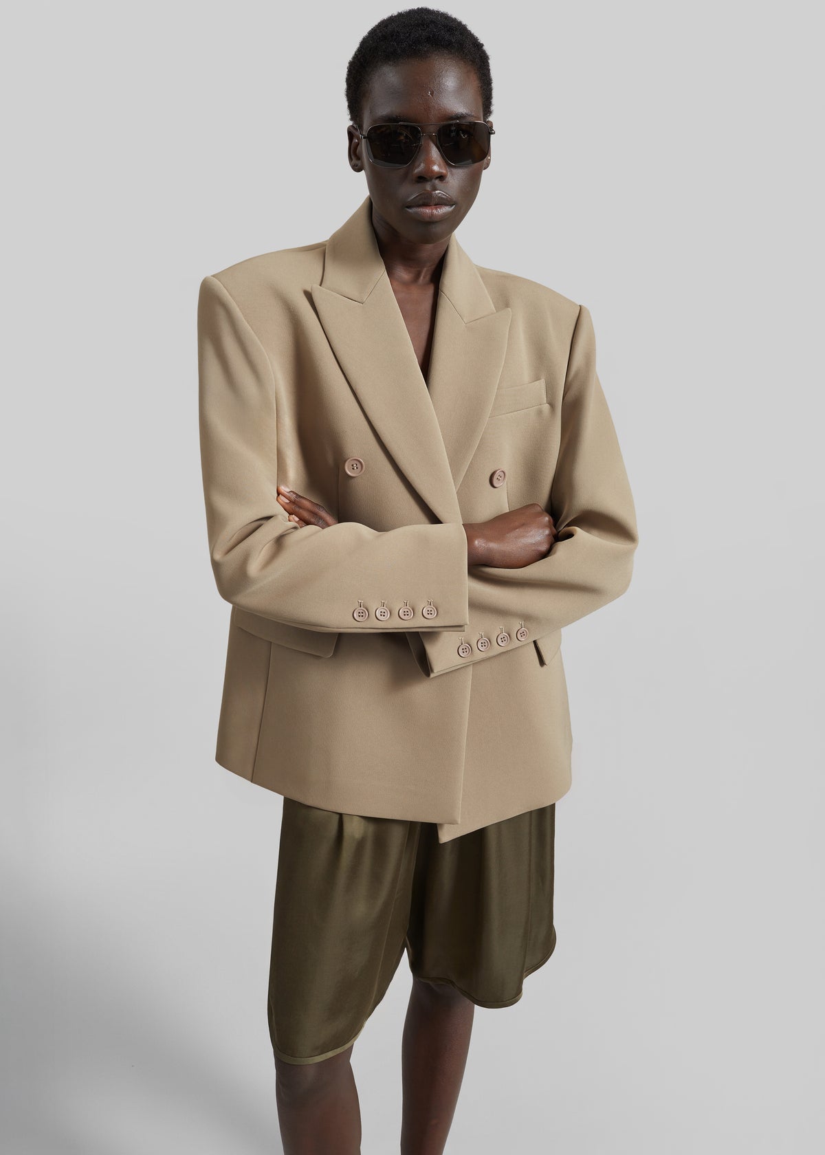 Doyer Cinched Blazer - Beige - 8