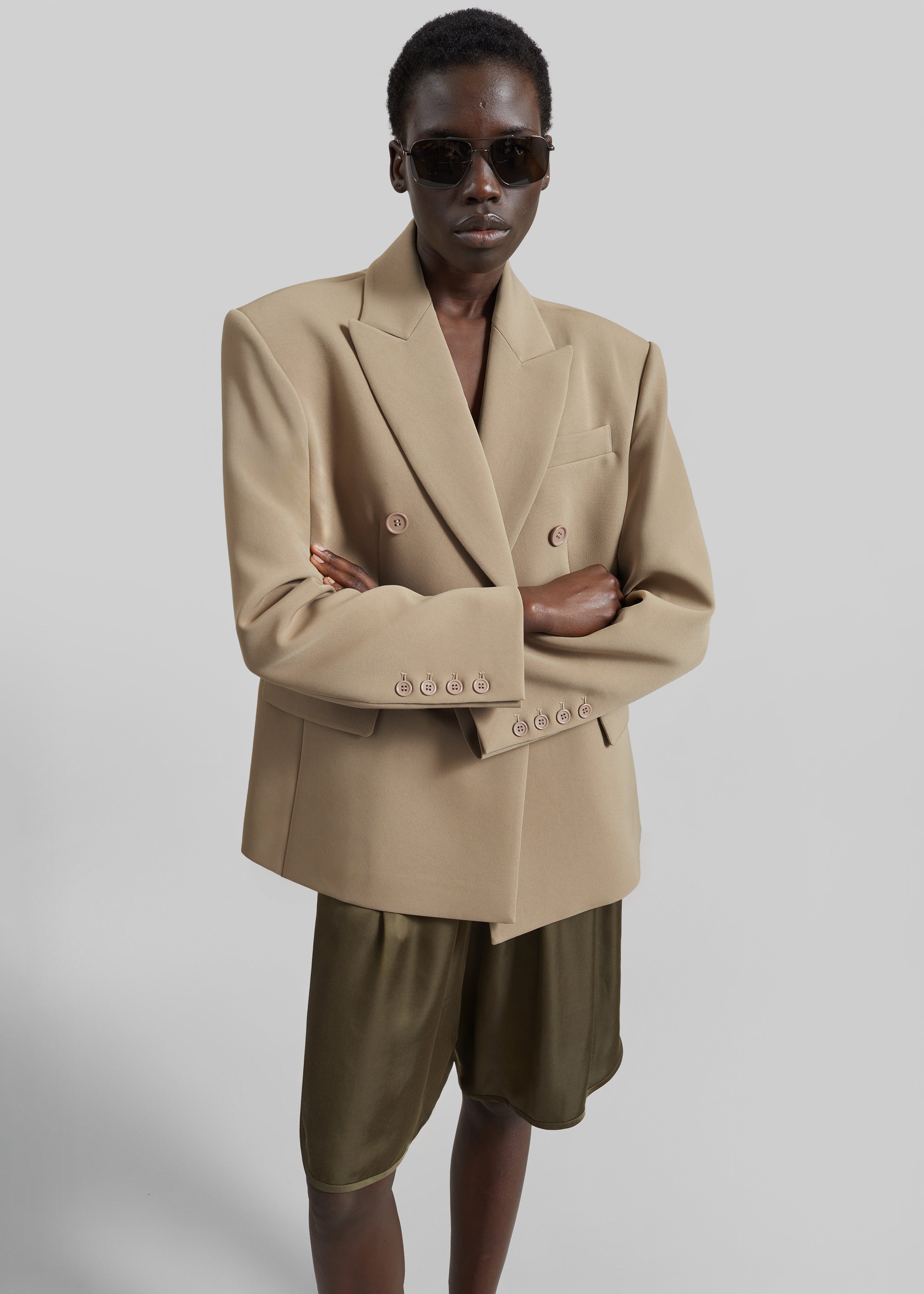 Doyer Cinched Blazer - Beige - 8