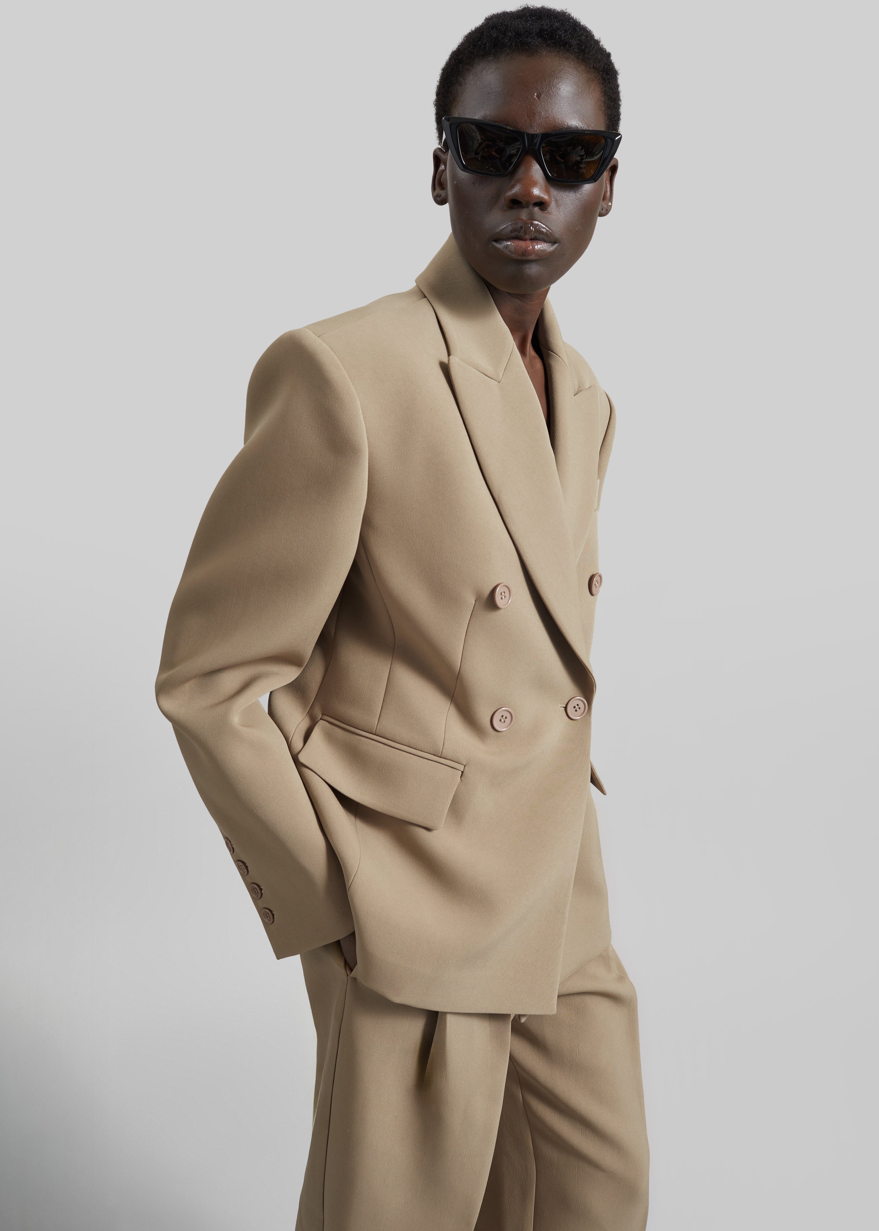 Doyer Cinched Blazer - Beige - 7