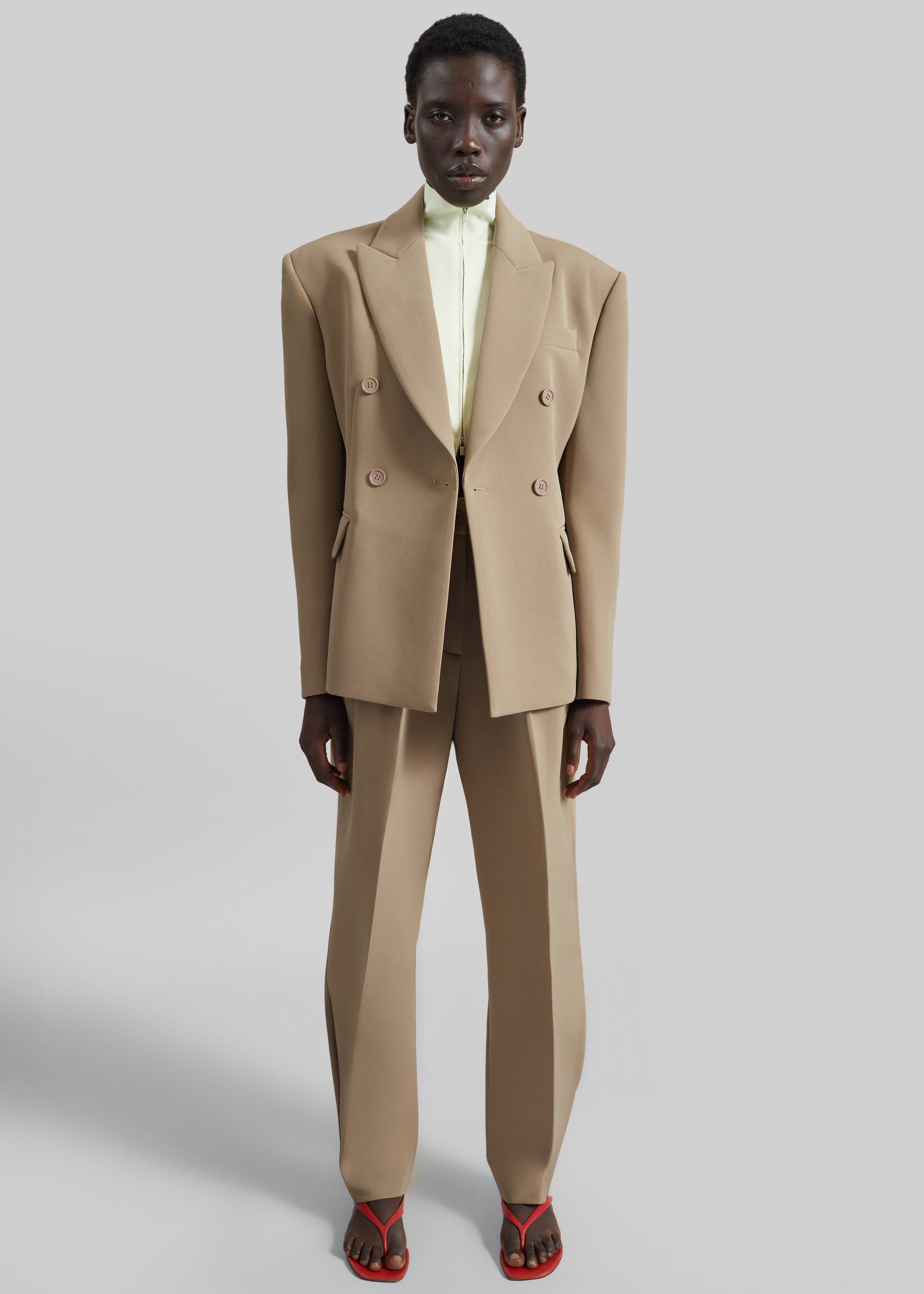 Shop the look image for Doyer Cinched Blazer - Beige