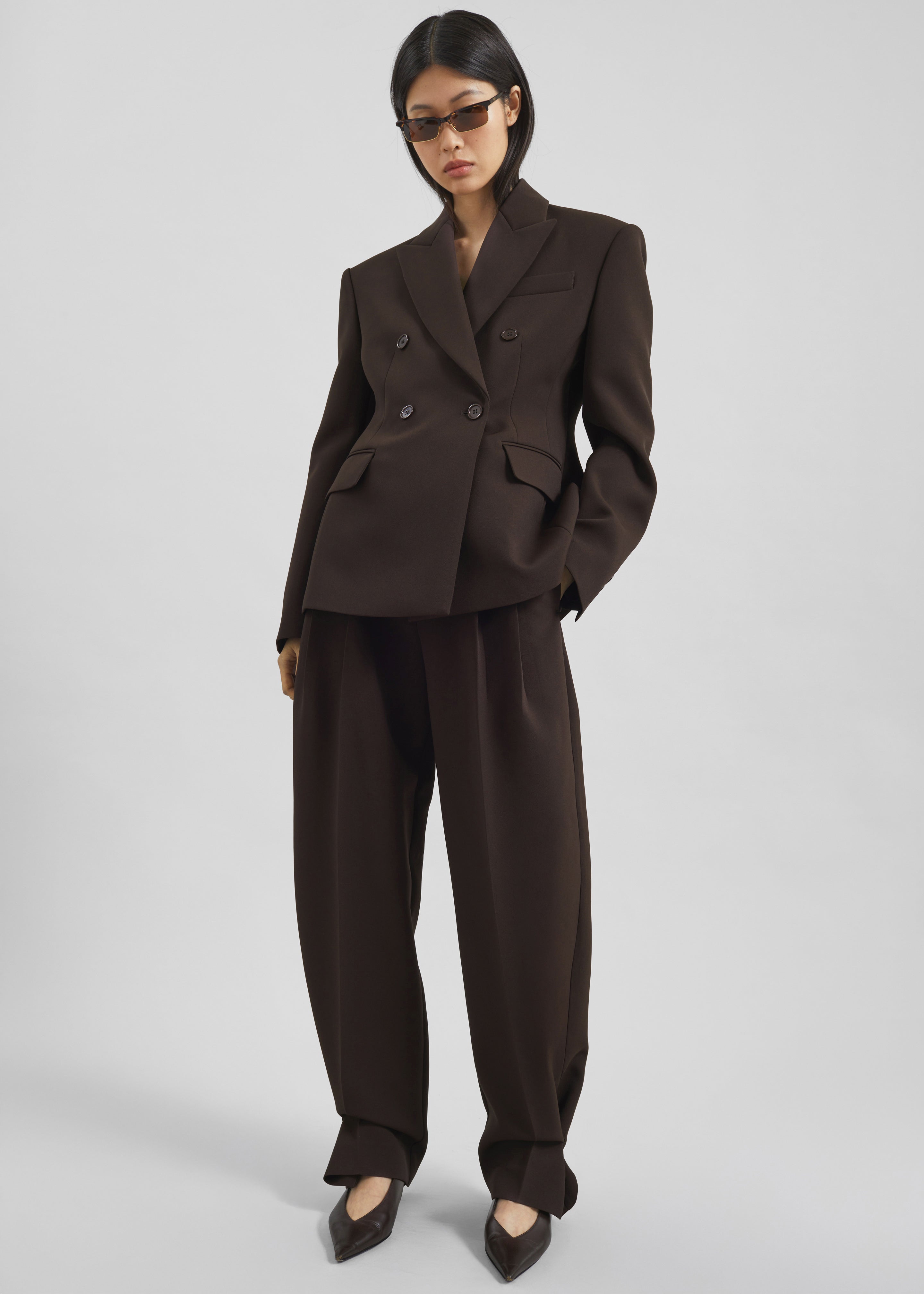 Doyer Cinched Blazer - Brown - 4