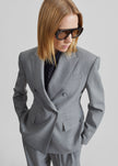 Doyer Cinched Blazer - Light Grey