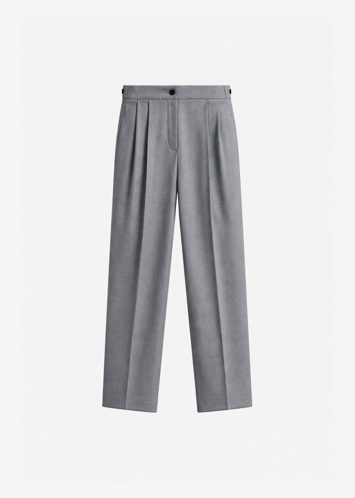 Doyer Pleated Trousers - Light Grey - 8