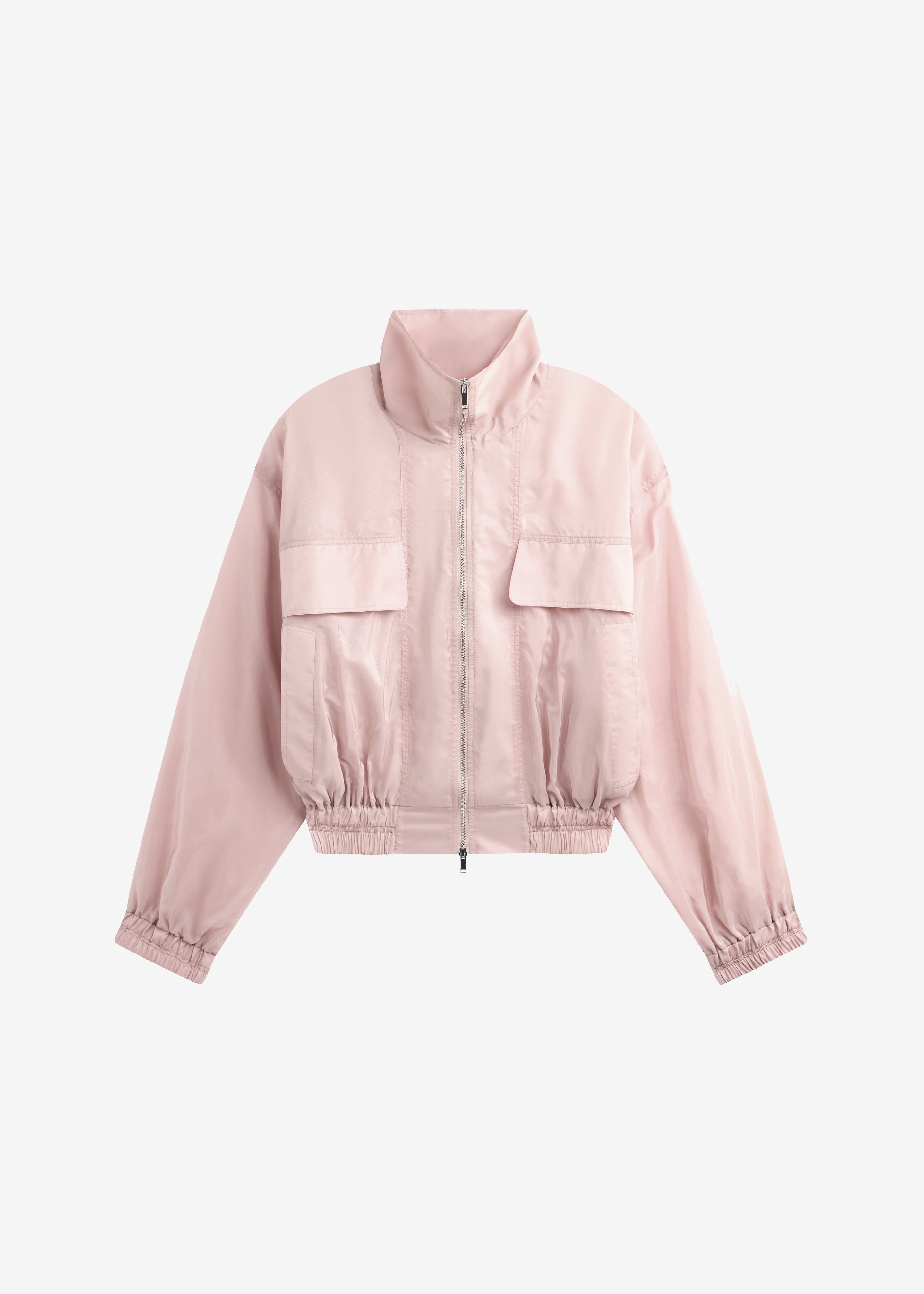 Drea Sheer Bomber Jacket - Faded Pink - 10