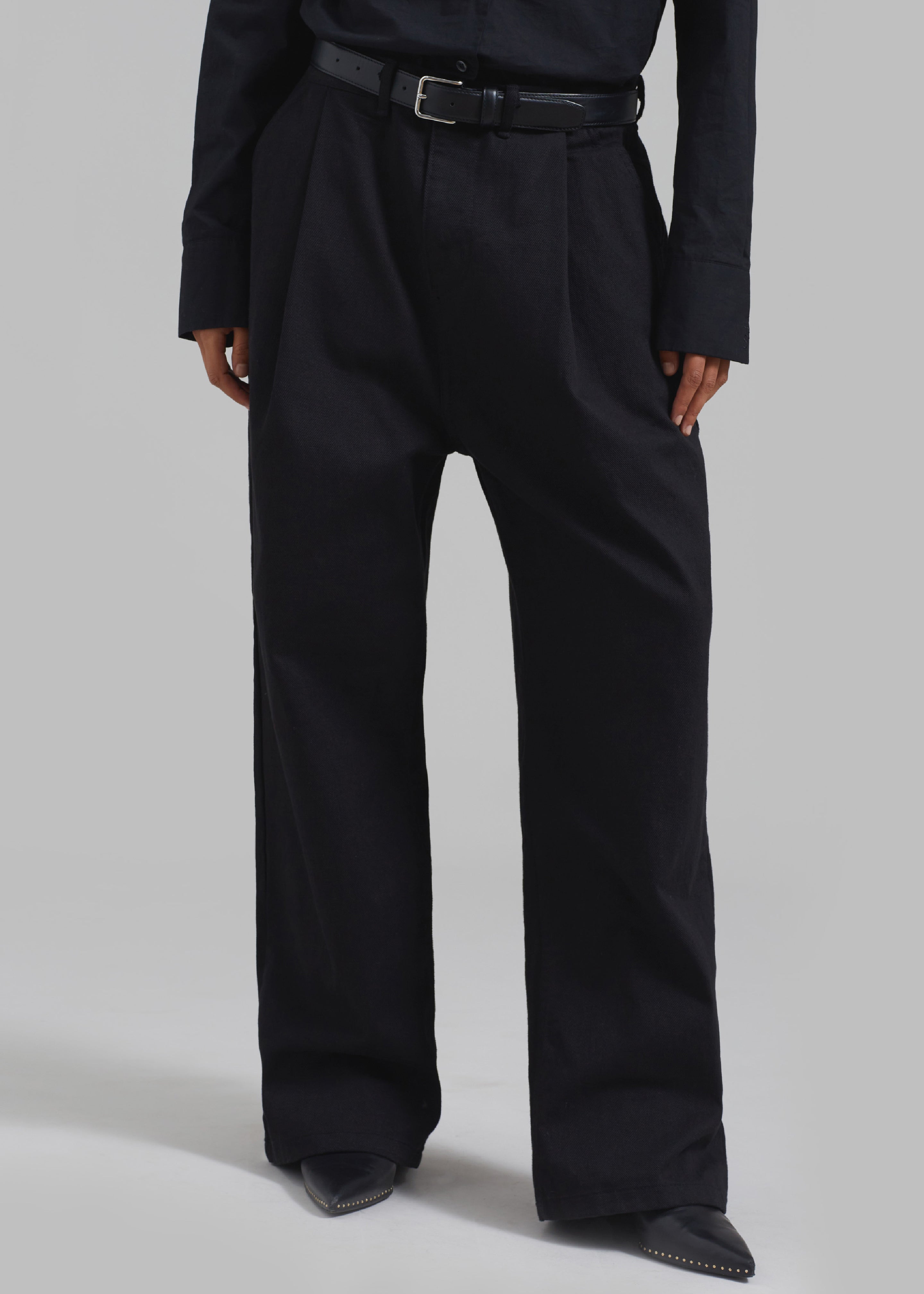 Drew Denim Pants - Black – The Frankie Shop Europe