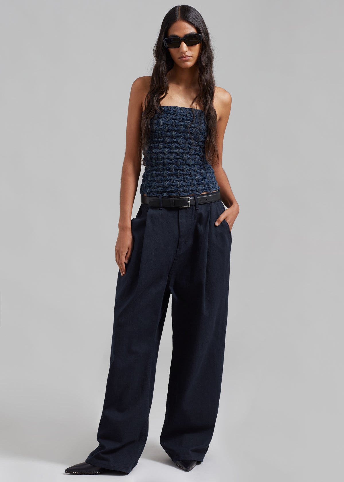 Drew Denim Pants - Navy - 1
